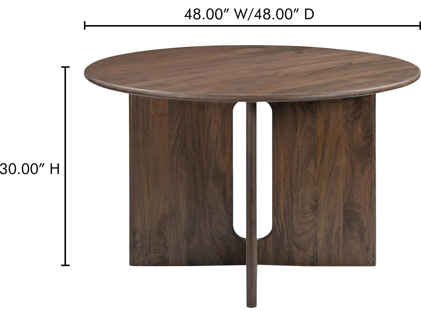 Moe's Home Stanley Round Wood Dining Table