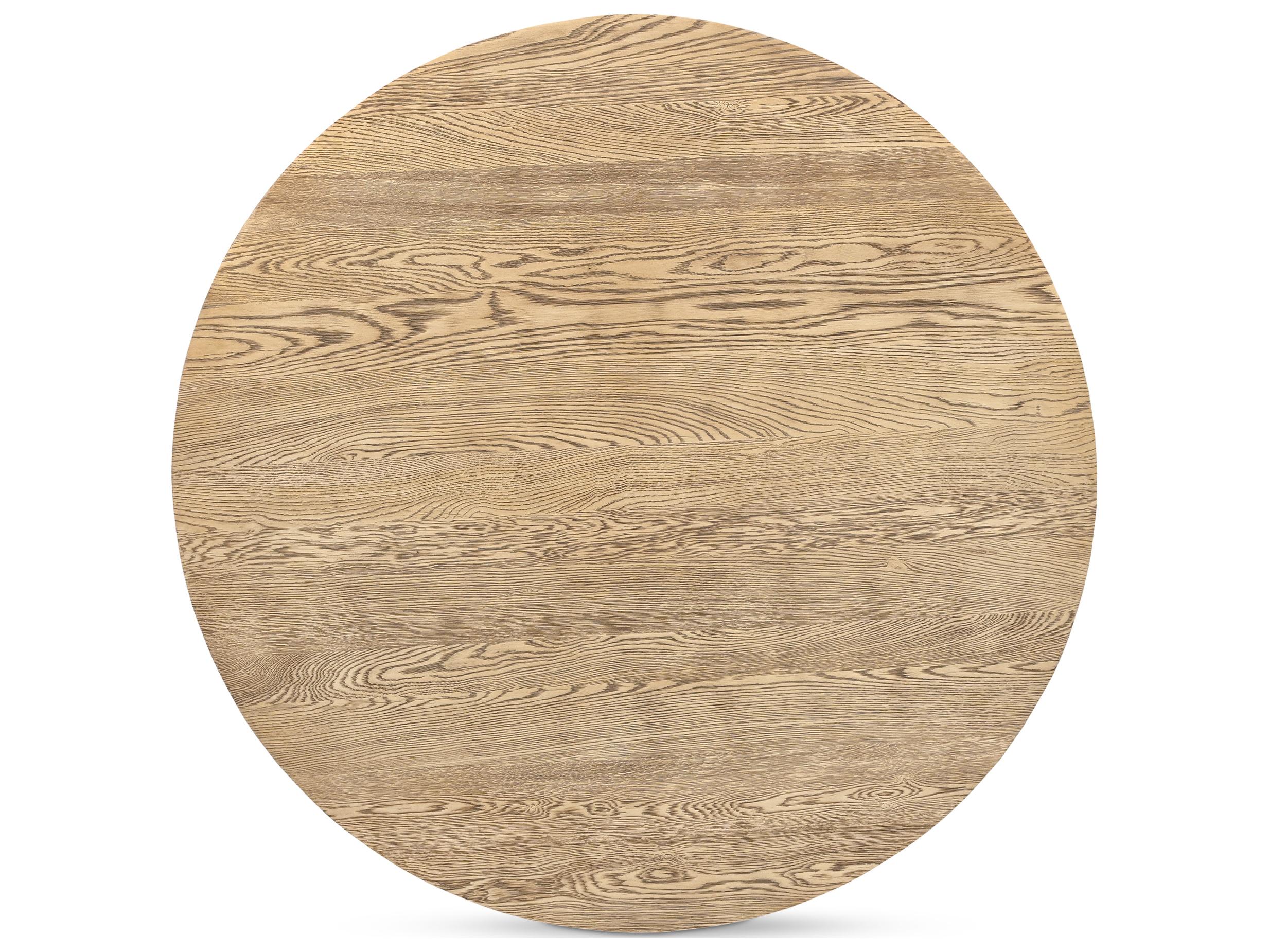 Moe's Home Joel Round Wood Natural Dining Table