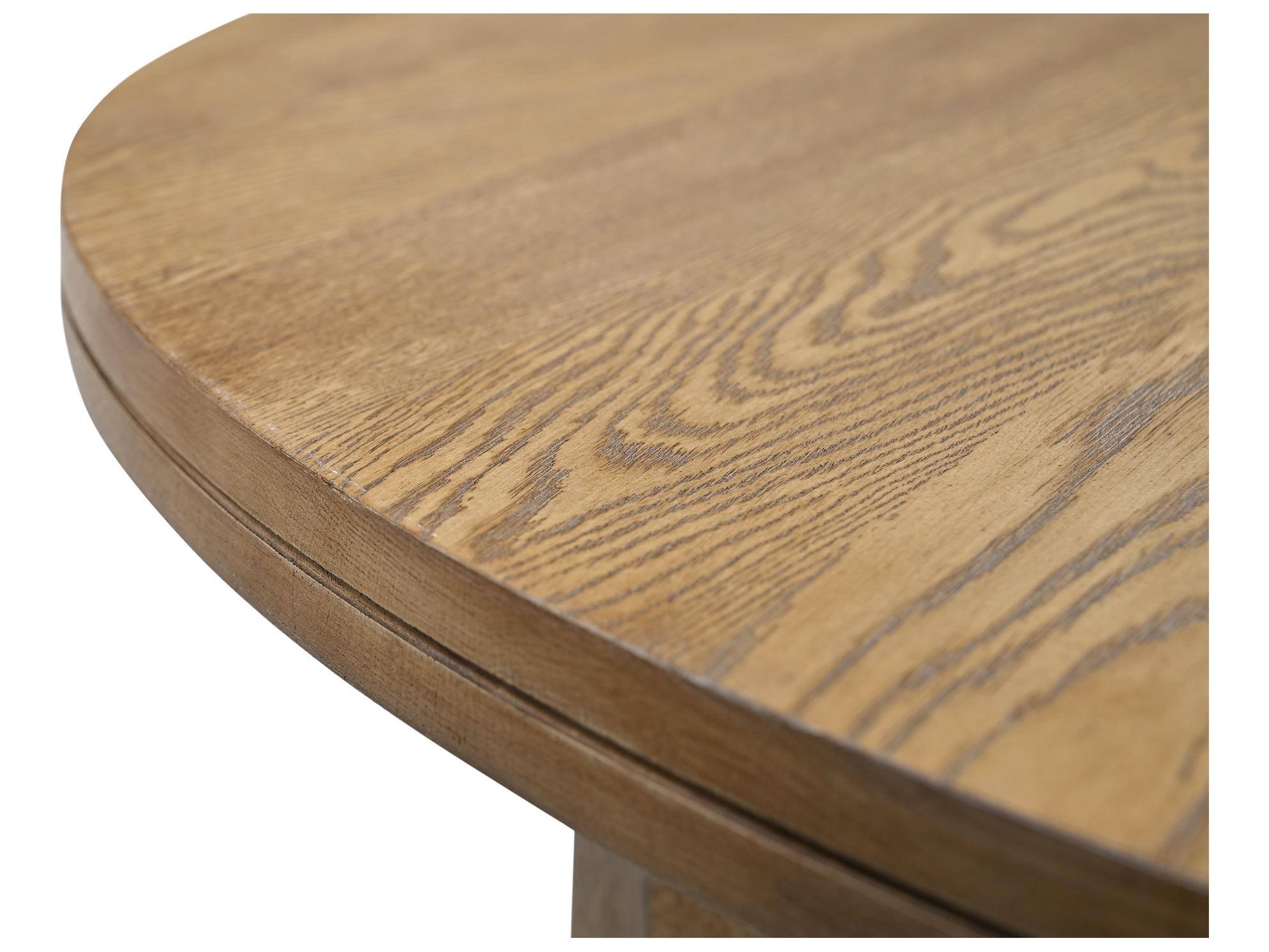 Moe's Home Joel Round Wood Natural Dining Table