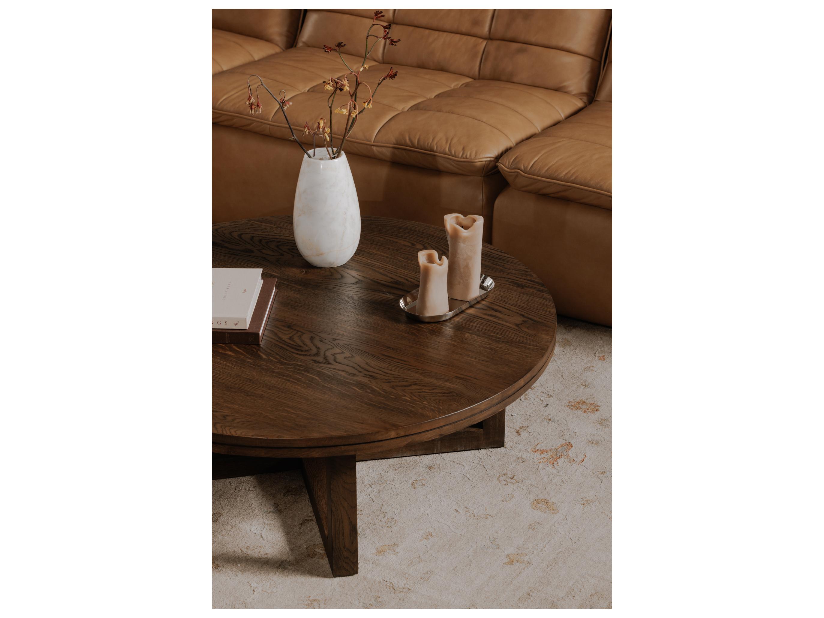 Moe's Home Joel Round Wood Coffee Table