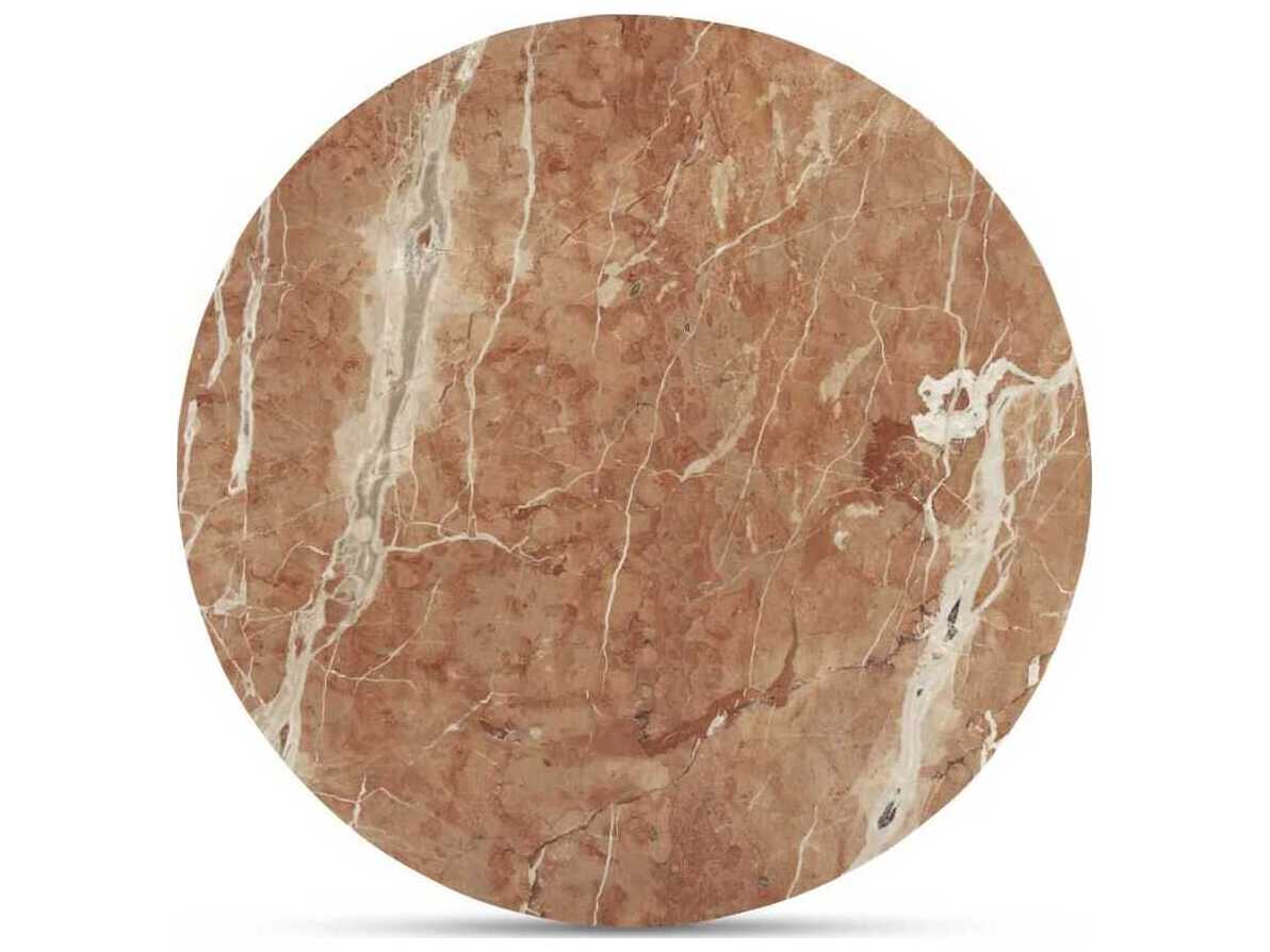 Moe's Home Sage Round Marble Red Dining Table