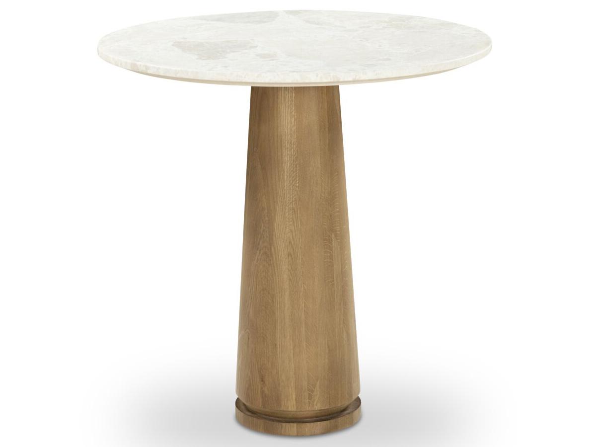 Moe's Home Sage Round Marble Beige Dining Table