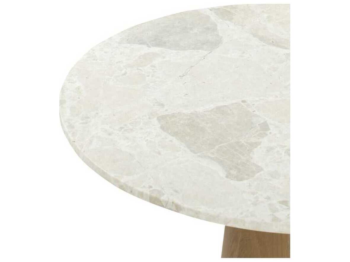 Moe's Home Sage Round Marble Beige Dining Table