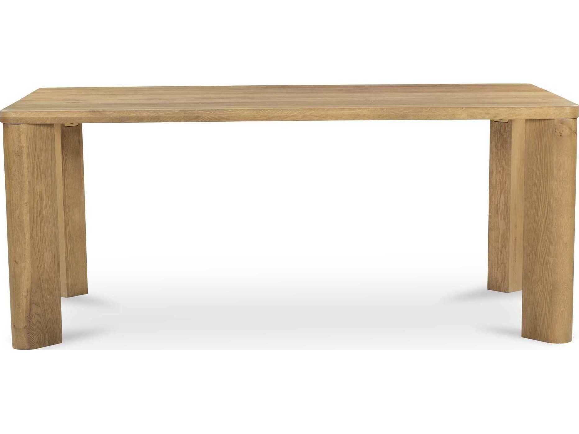 Moe's Home Segment Rectangular Wood Brown Dining Table