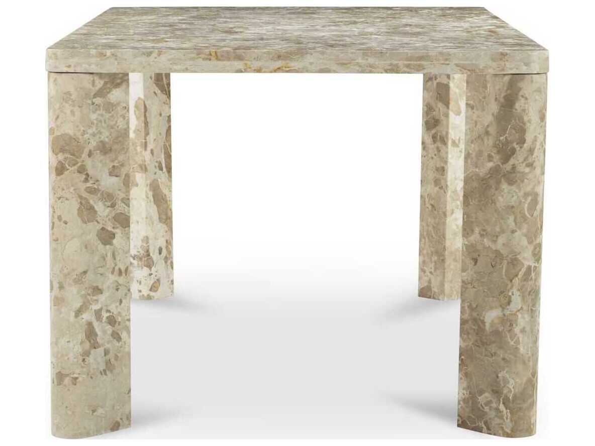 Moe's Home Segment Rectangular Marble Beige Dining Table