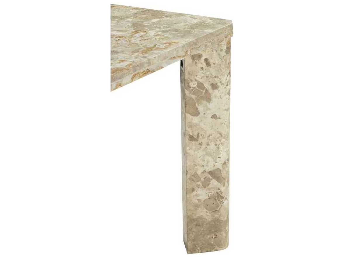 Moe's Home Segment Rectangular Marble Beige Dining Table