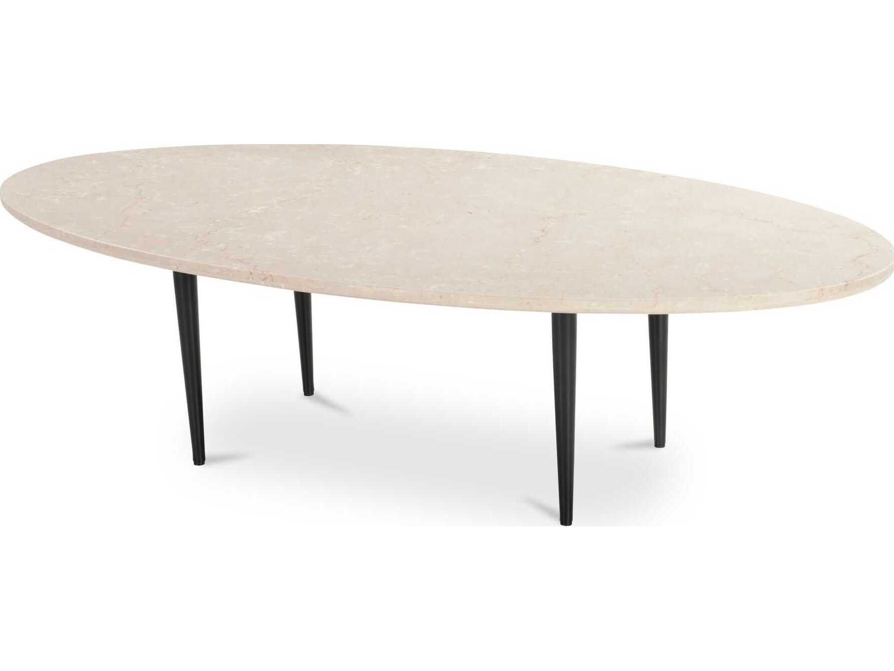 Moe's Home Winona Oval Marble Beige Coffee Table