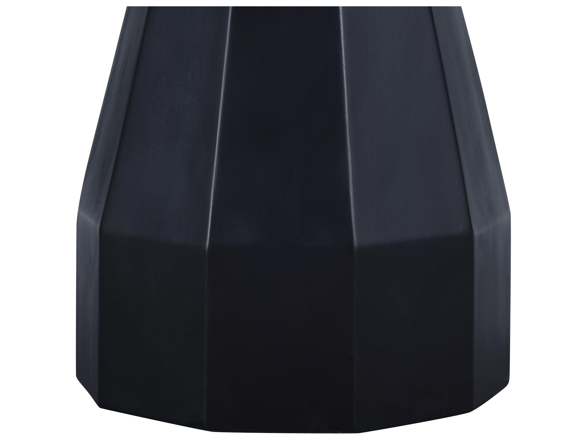 Moe's Home Templo Round Concrete Black Dining Table