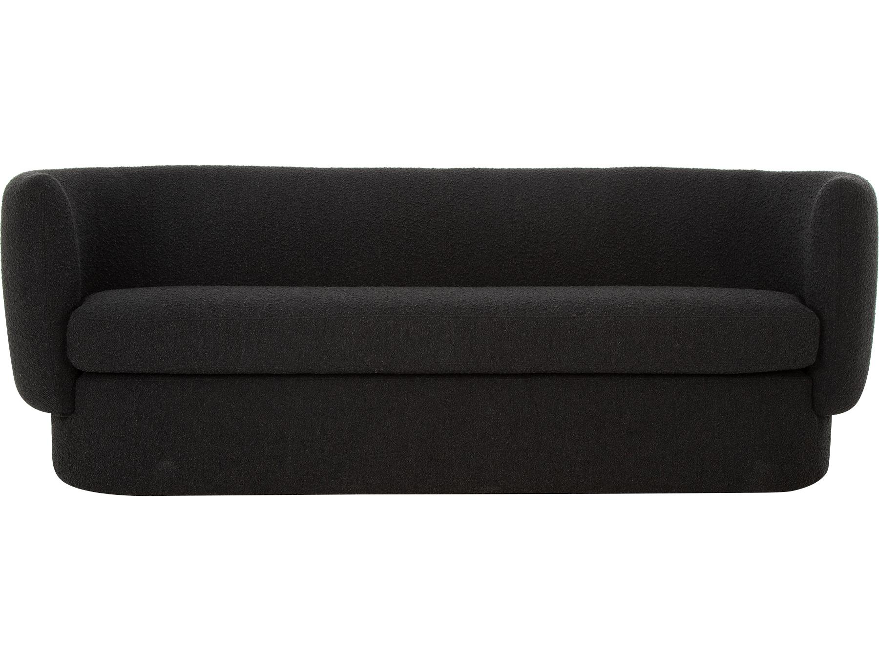 Moe's Home Koba Black Upholstered Sofa
