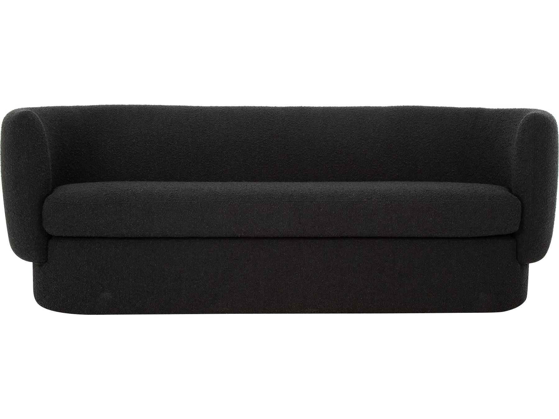 Moe's Home Koba Black Upholstered Sofa