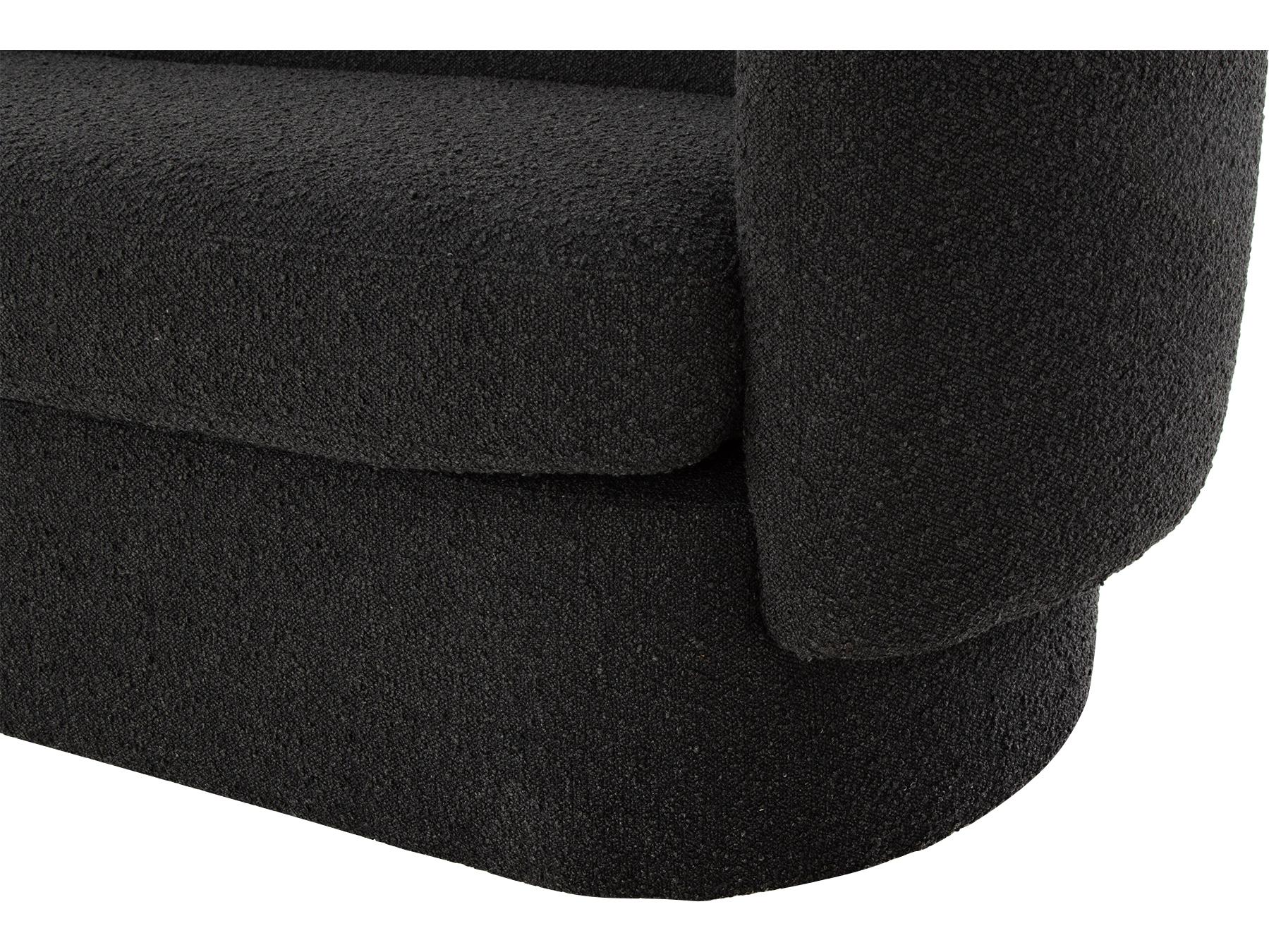 Moe's Home Koba Black Upholstered Sofa