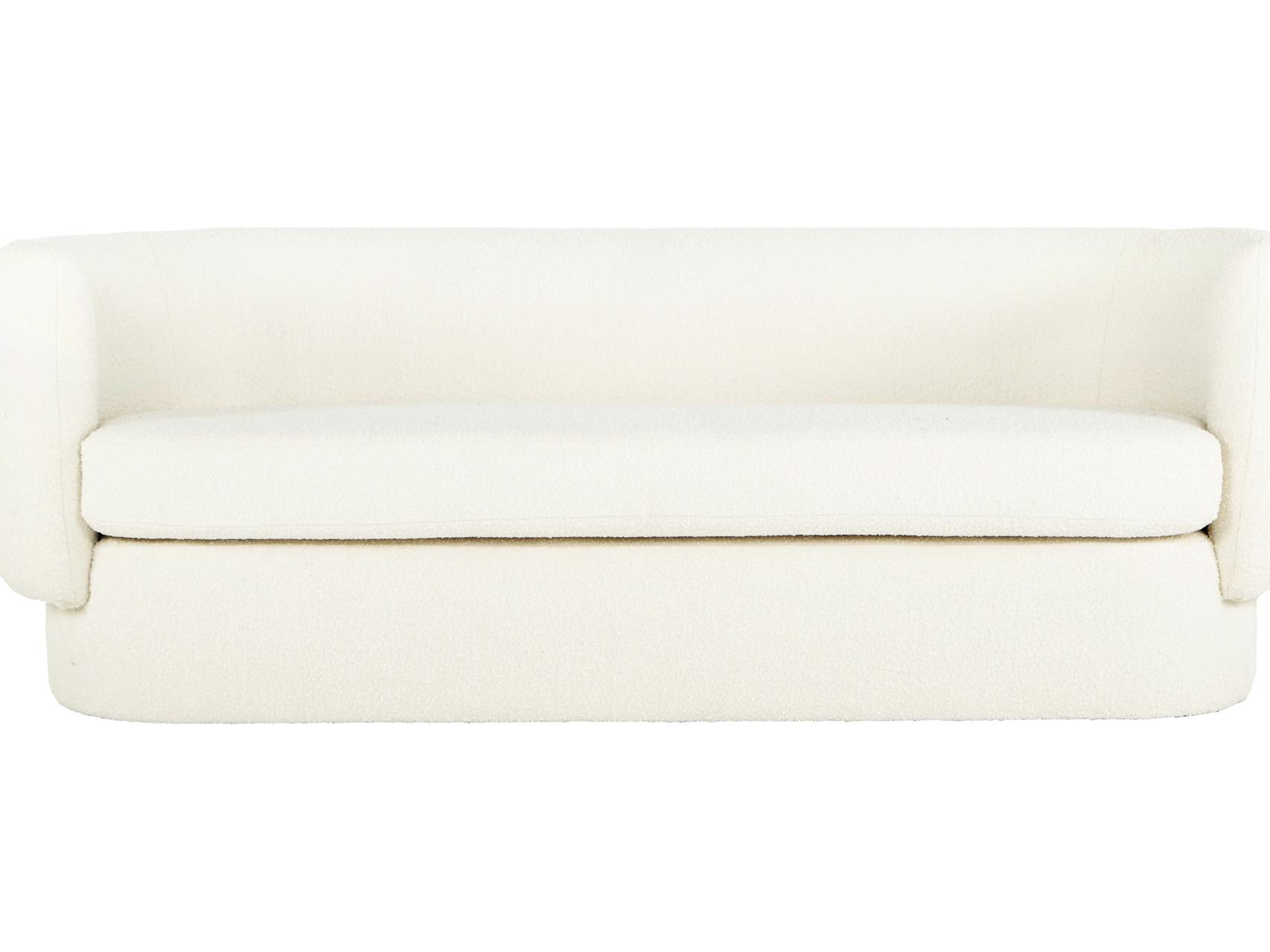 Moe's Home Maya White Upholstered Sofa