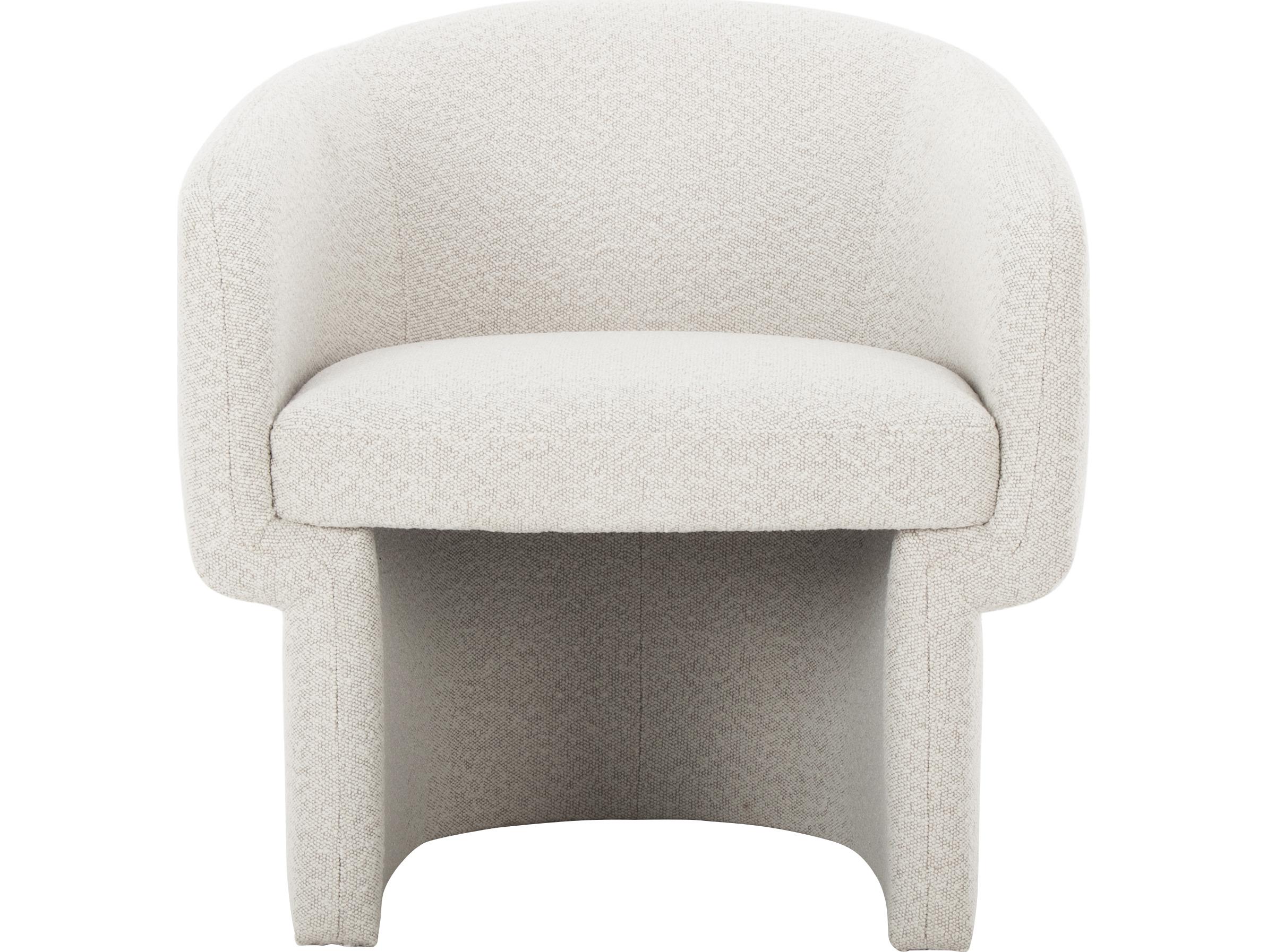 Moe's Home Franco White Fabric Accent Chair