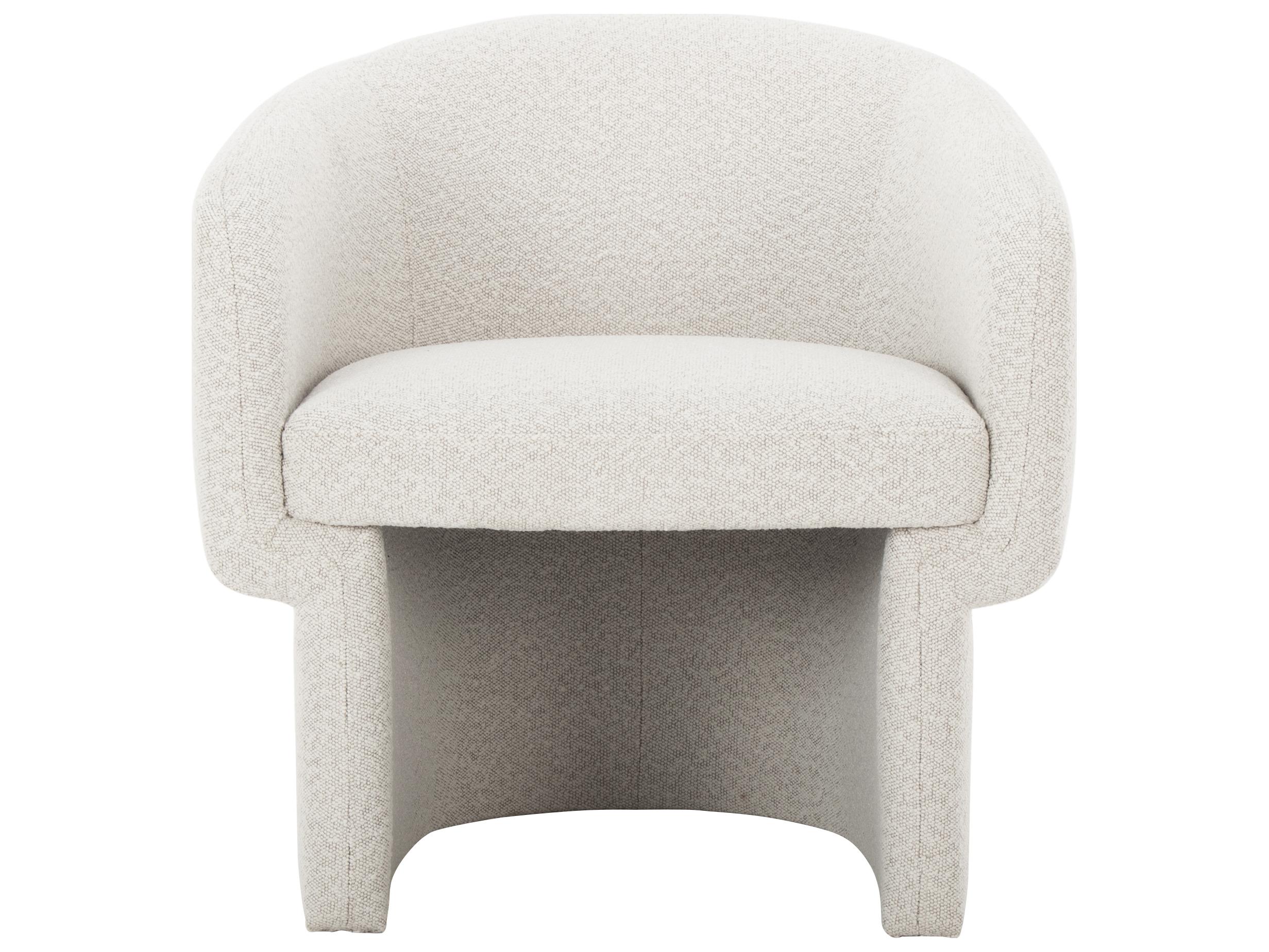 Moe's Home Franco White Fabric Accent Chair