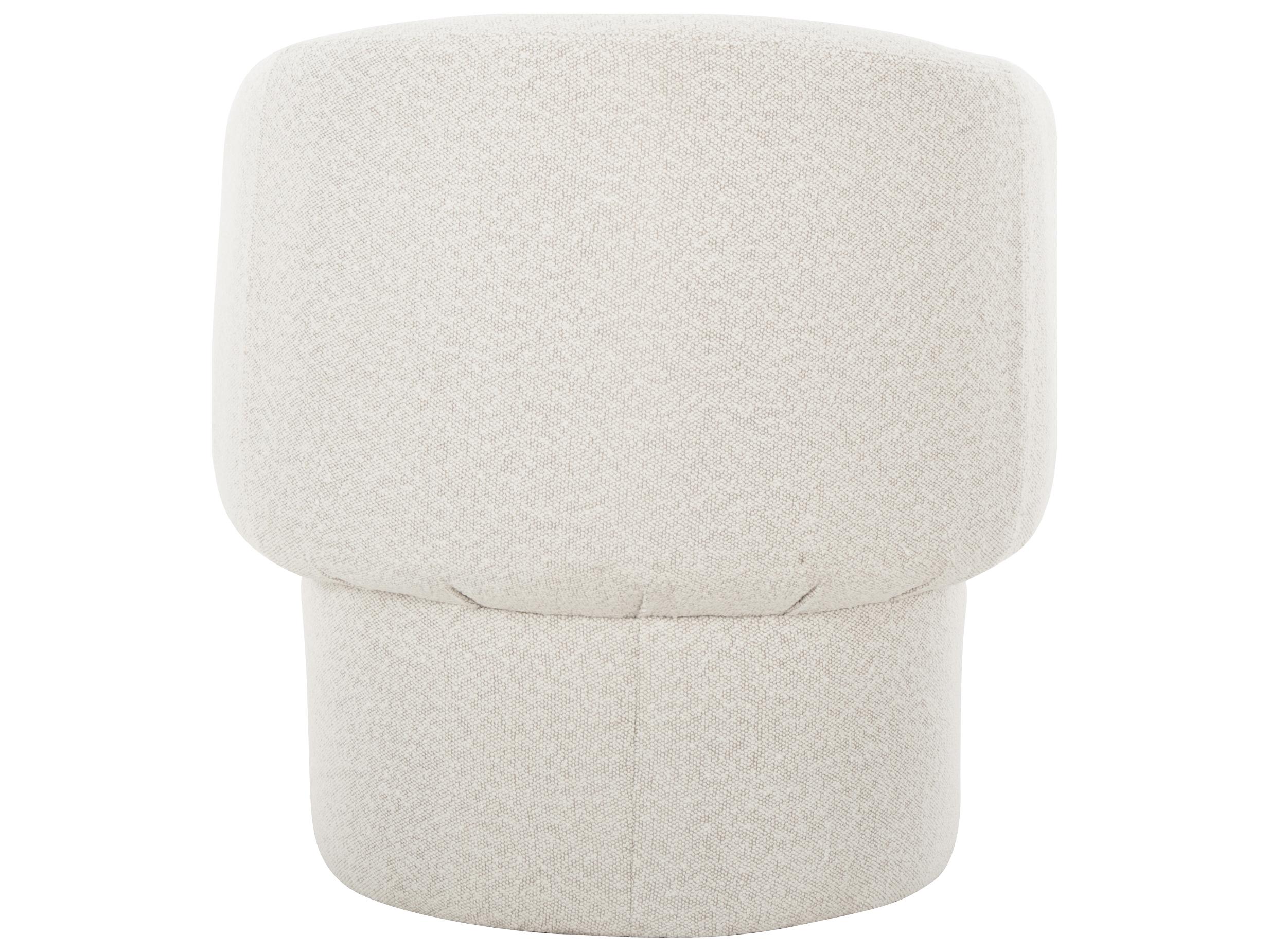 Moe's Home Franco White Fabric Accent Chair