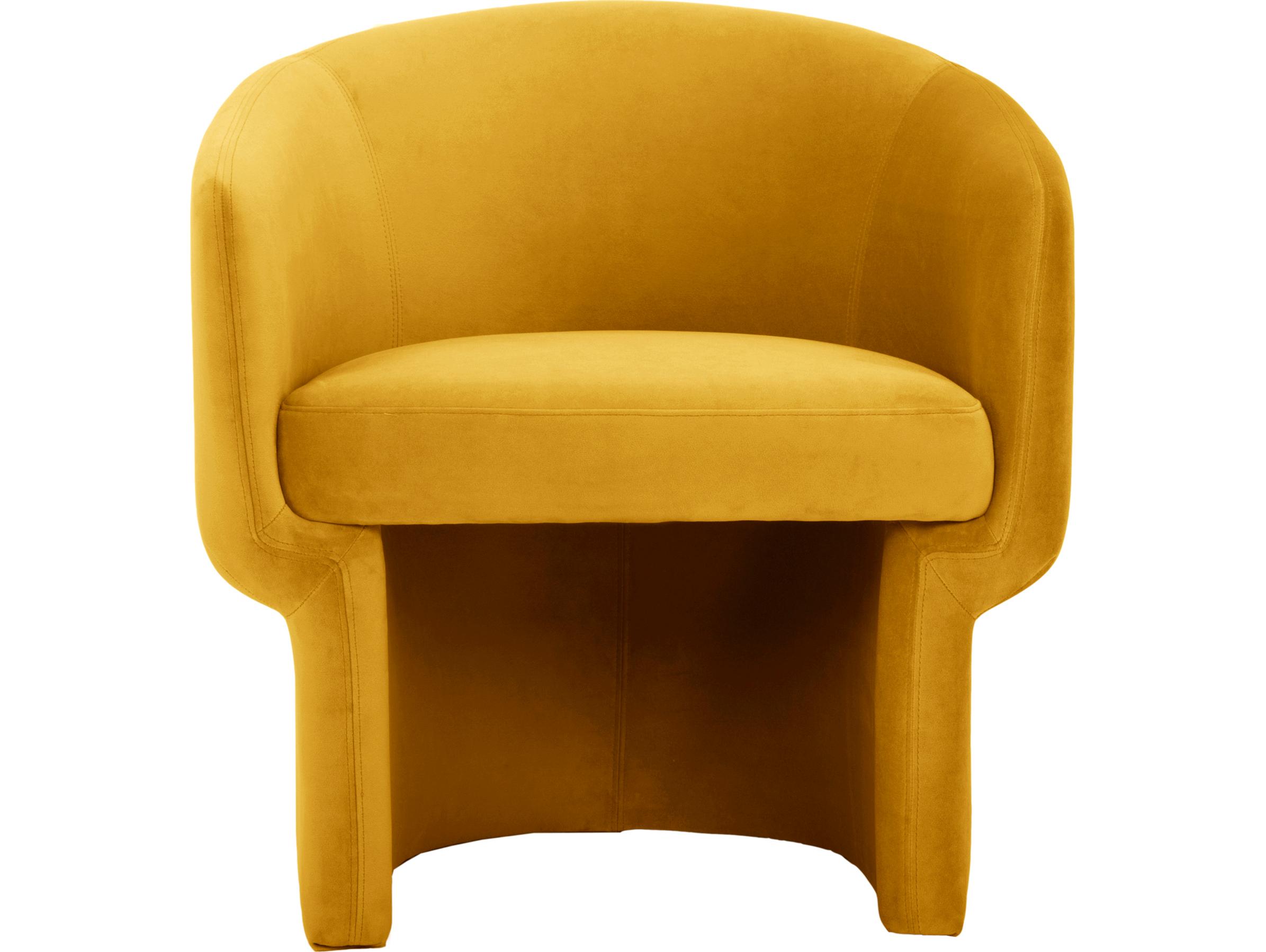 Moe's Home Yellow Fabric Accent Chair