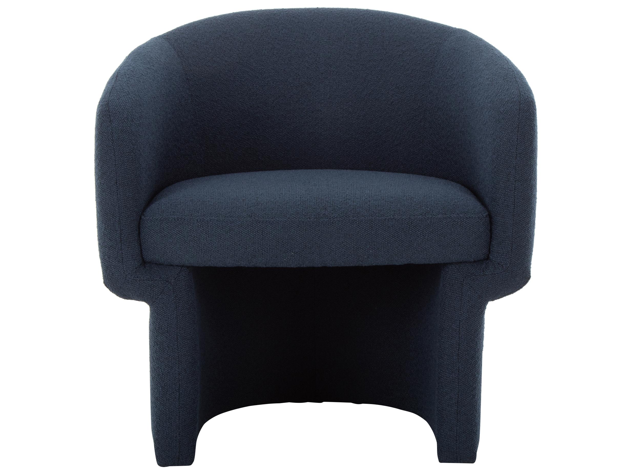Moe's Home Franco Blue Fabric Accent Chair