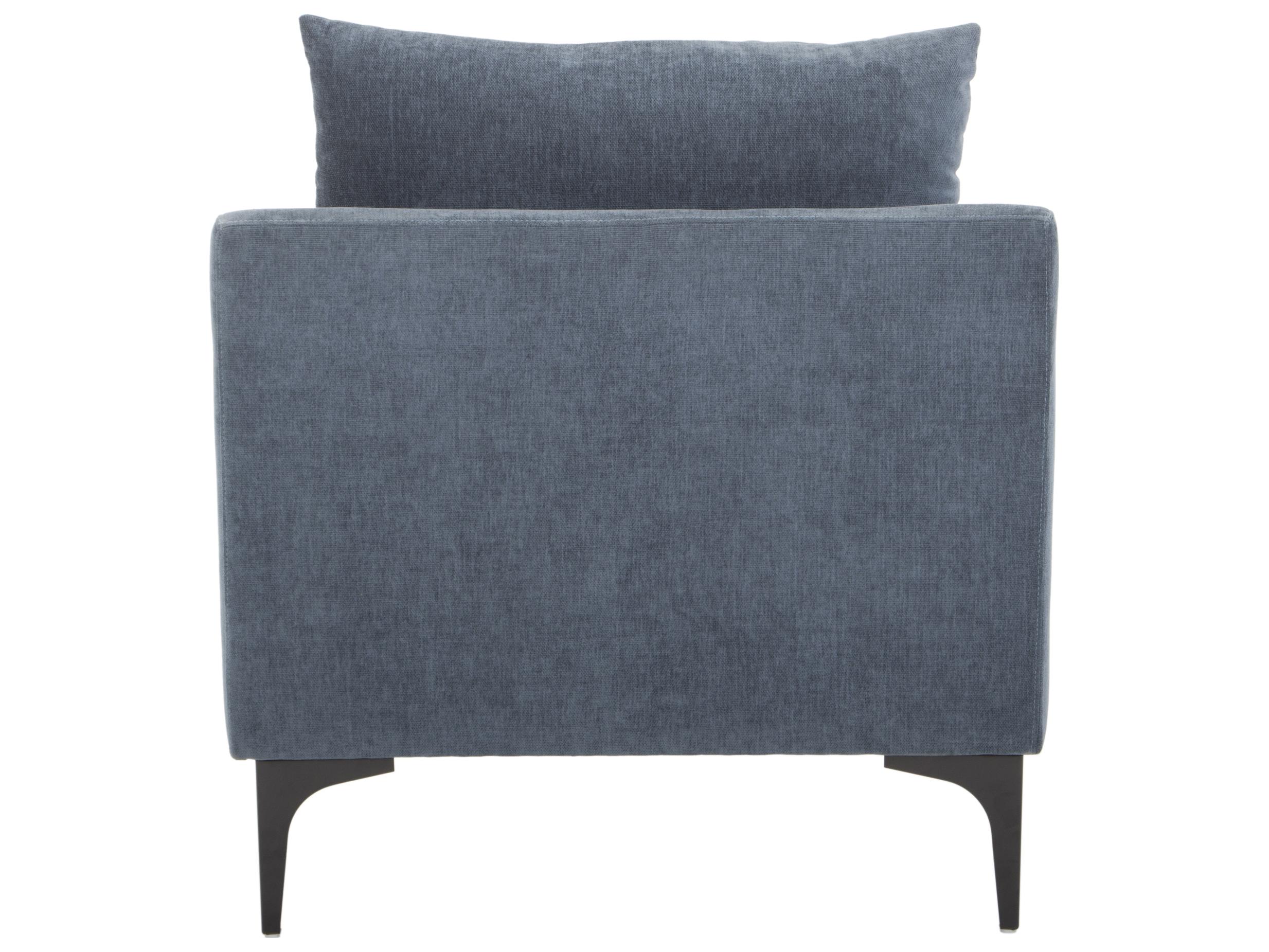 Moe's Home Paris Blue Fabric Accent Chair