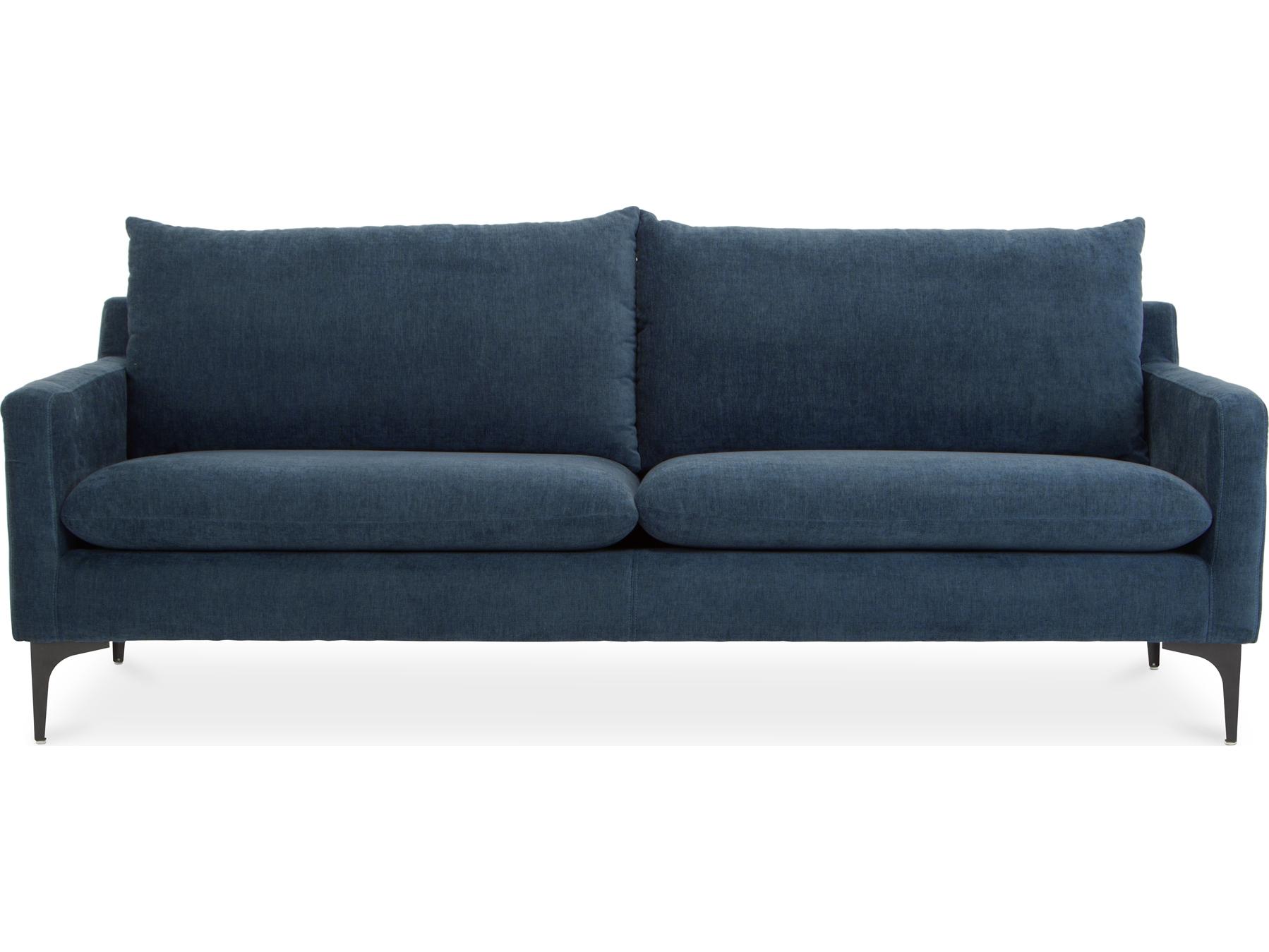 Moe's Home Paris Dust Blue Upholstered Sofa