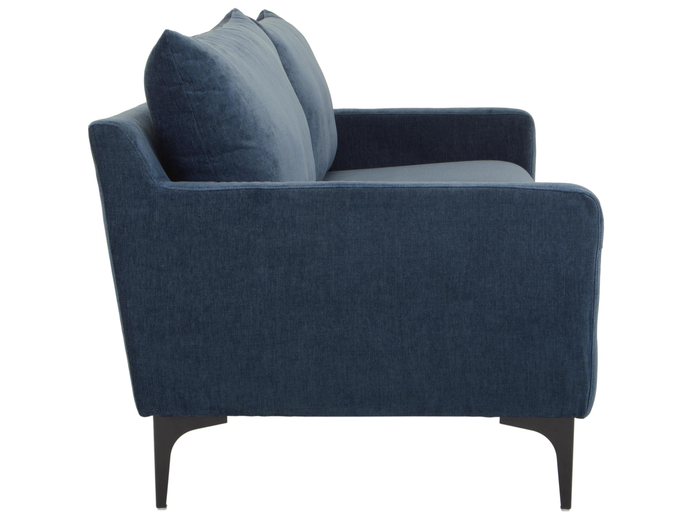 Moe's Home Paris Dust Blue Upholstered Sofa