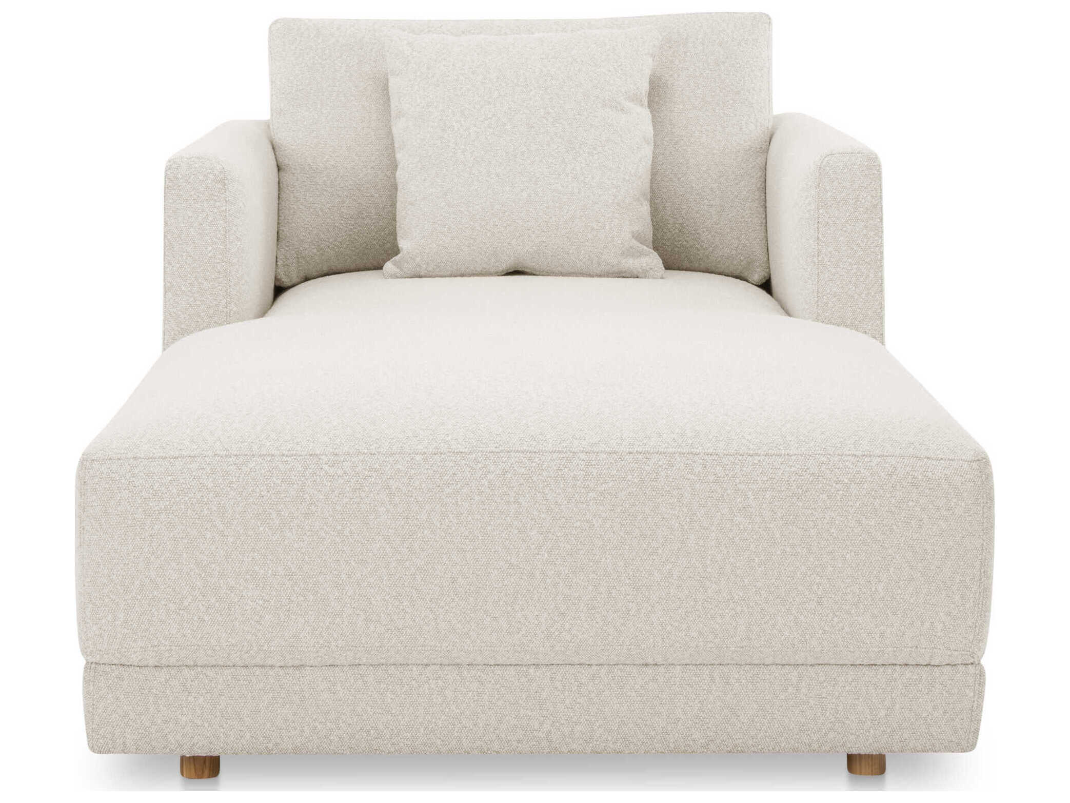 Moe's Home Bryn Oyster White Upholstered Chaise