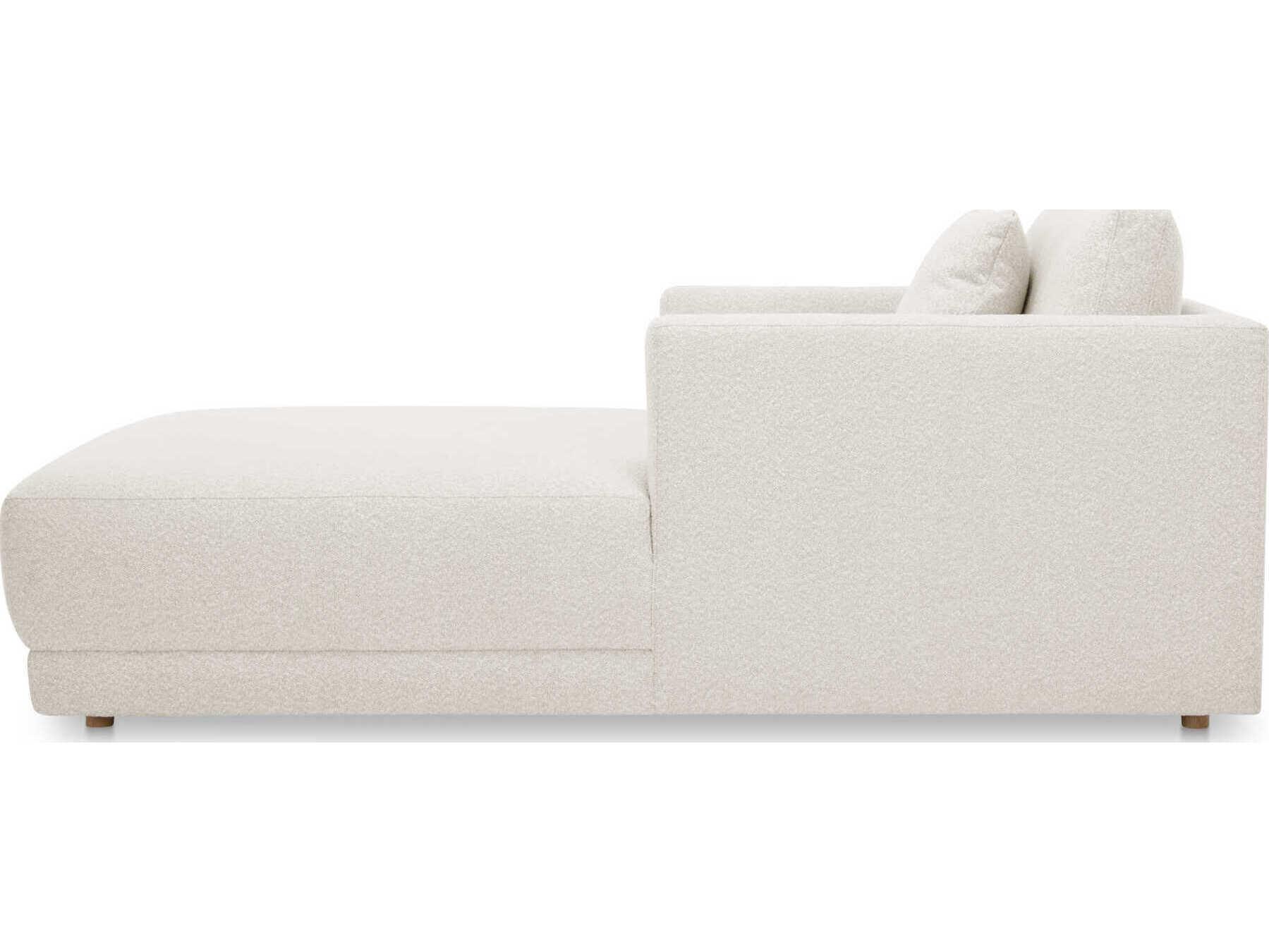 Moe's Home Bryn Oyster White Upholstered Chaise
