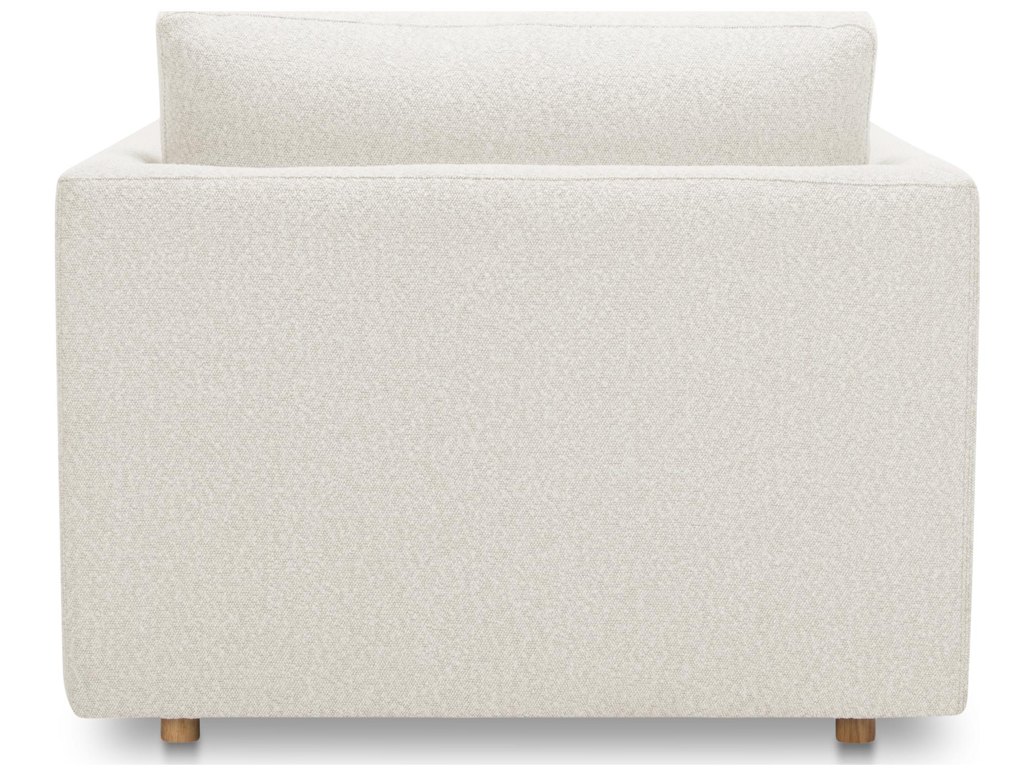 Moe's Home Bryn Oyster White Upholstered Chaise
