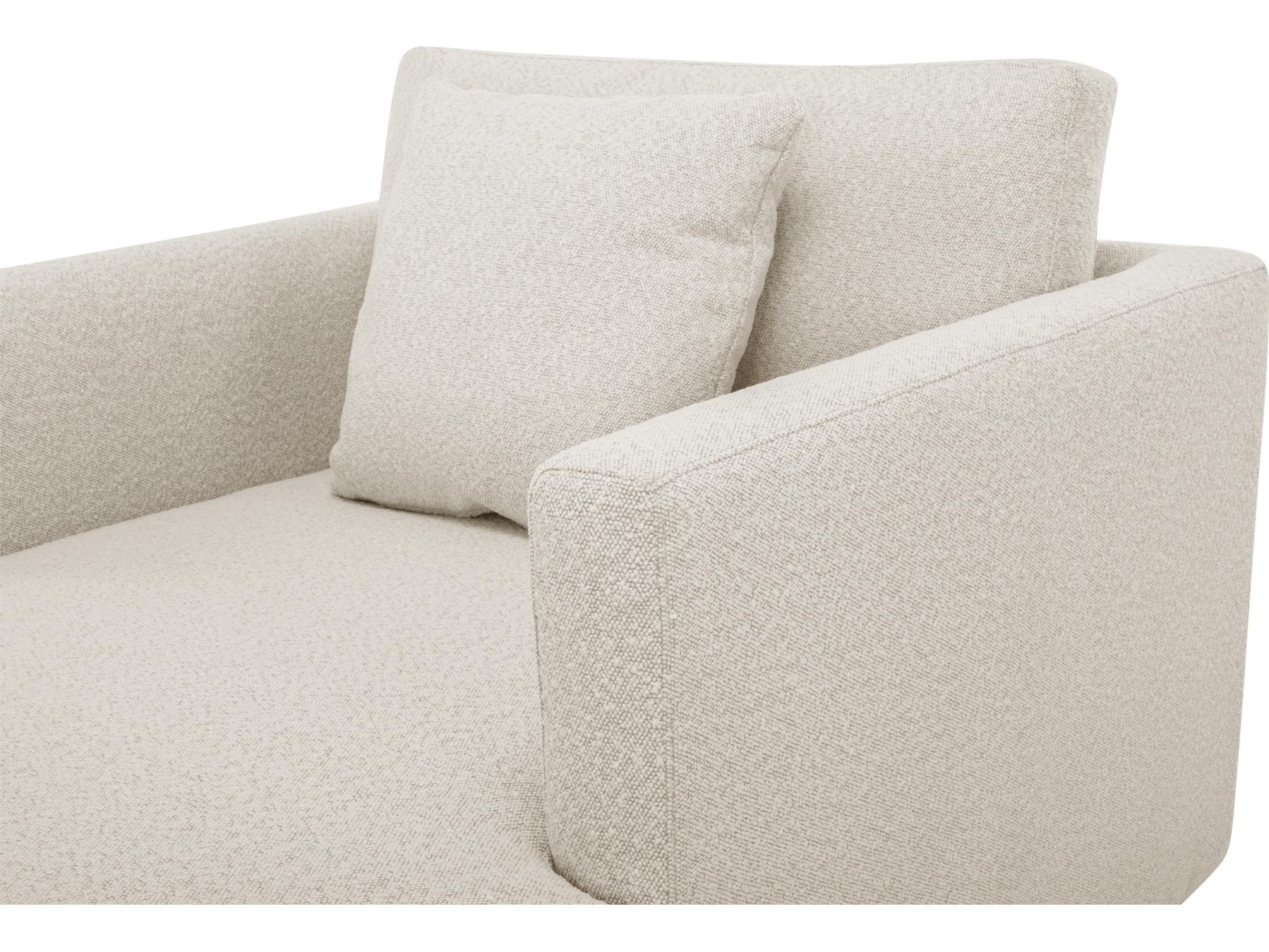 Moe's Home Bryn Oyster White Upholstered Chaise