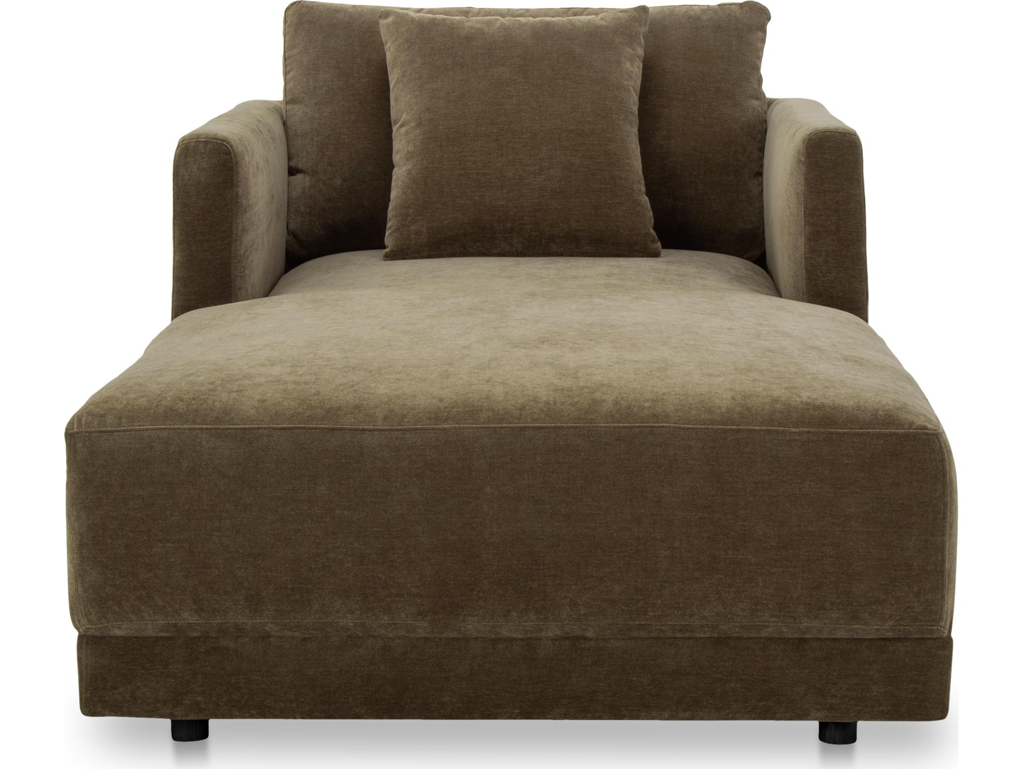 Moe's Home Bryn Cedar Green Chair and a Half