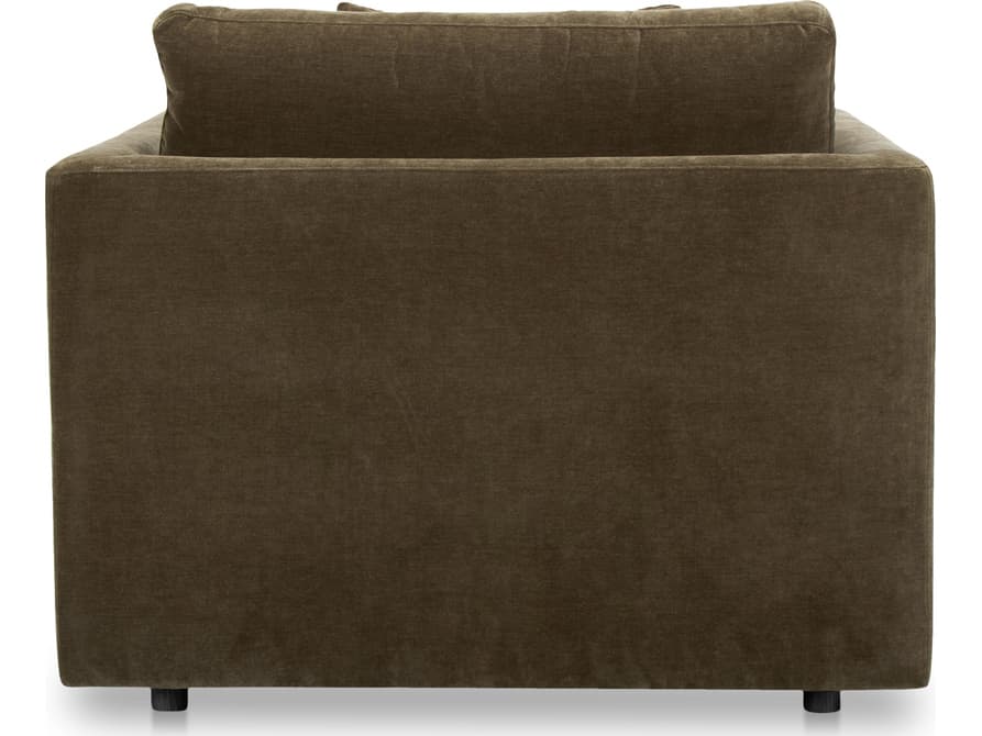 Moe's Home Bryn Cedar Green Chair and a Half