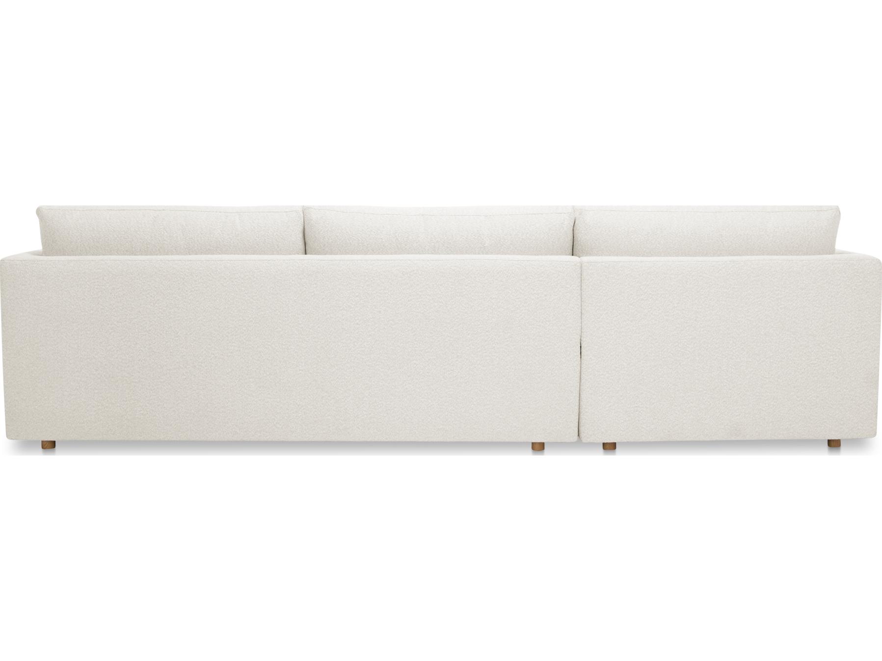 Moe's Home Bryn Beige Upholstered Sectional Sofa