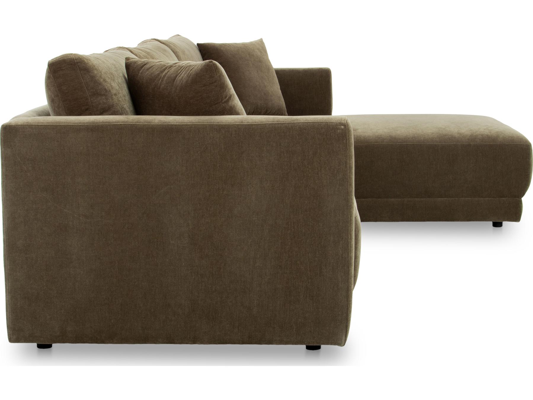 Moe's Home Bryn Upholstered Sectional Sofa with RAF Chaise