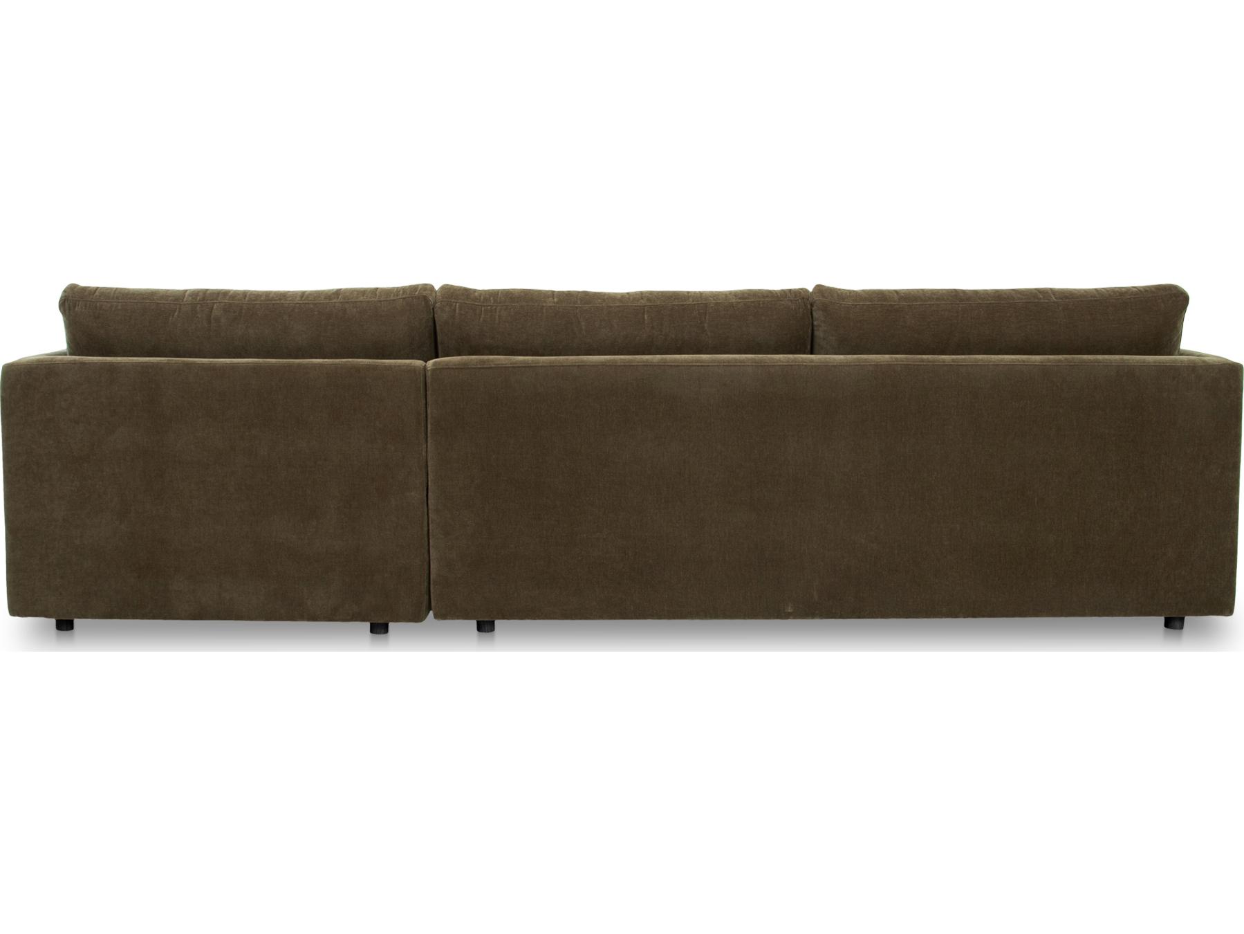 Moe's Home Bryn Upholstered Sectional Sofa with RAF Chaise