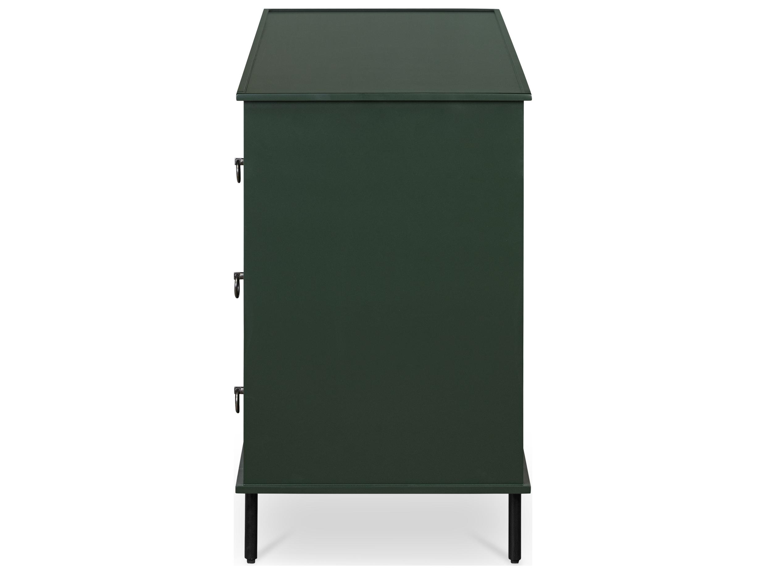 Moe's Home Reagan 6 Drawer Dresser Deep Green