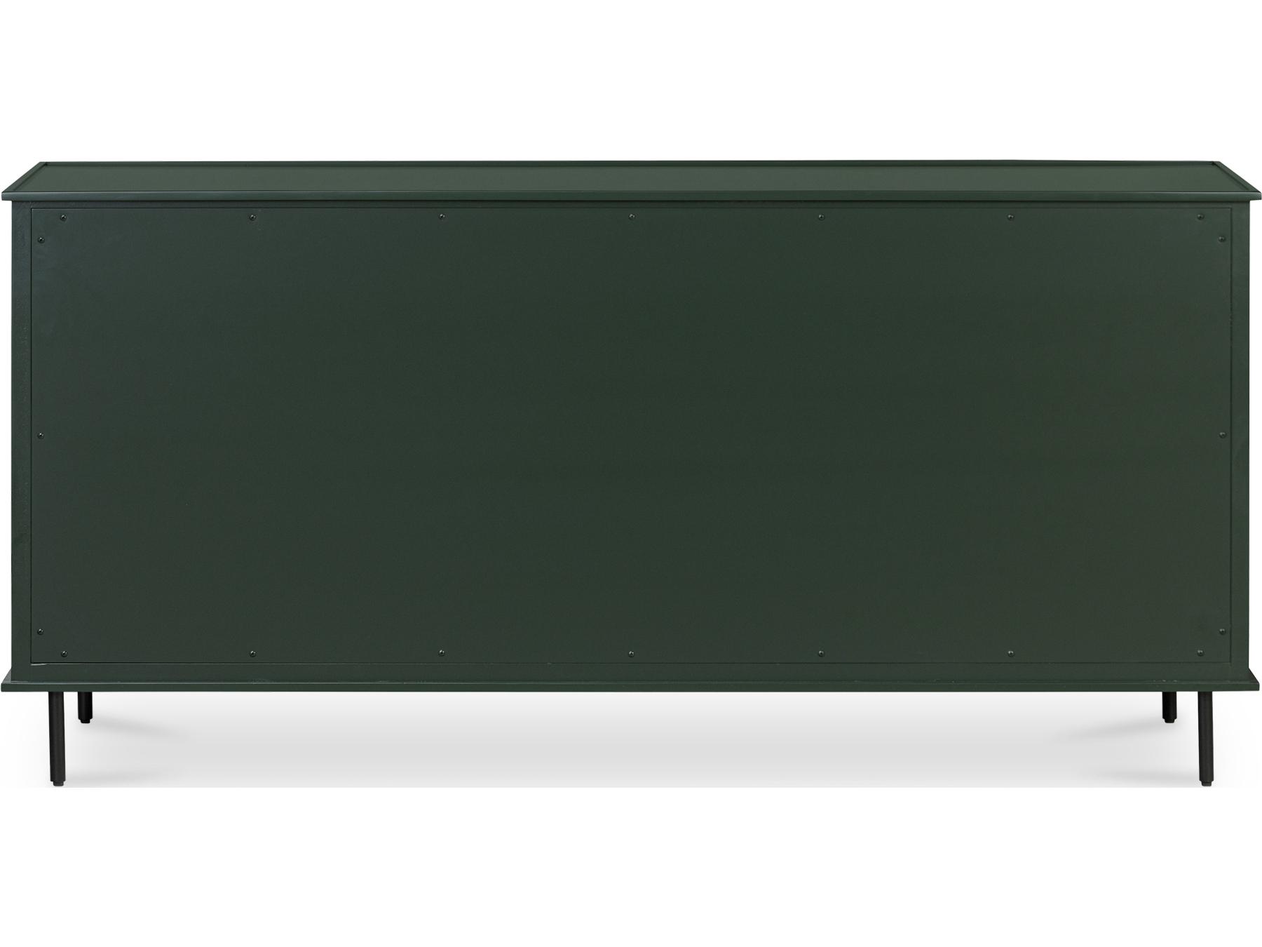 Moe's Home Reagan 6 Drawer Dresser Deep Green