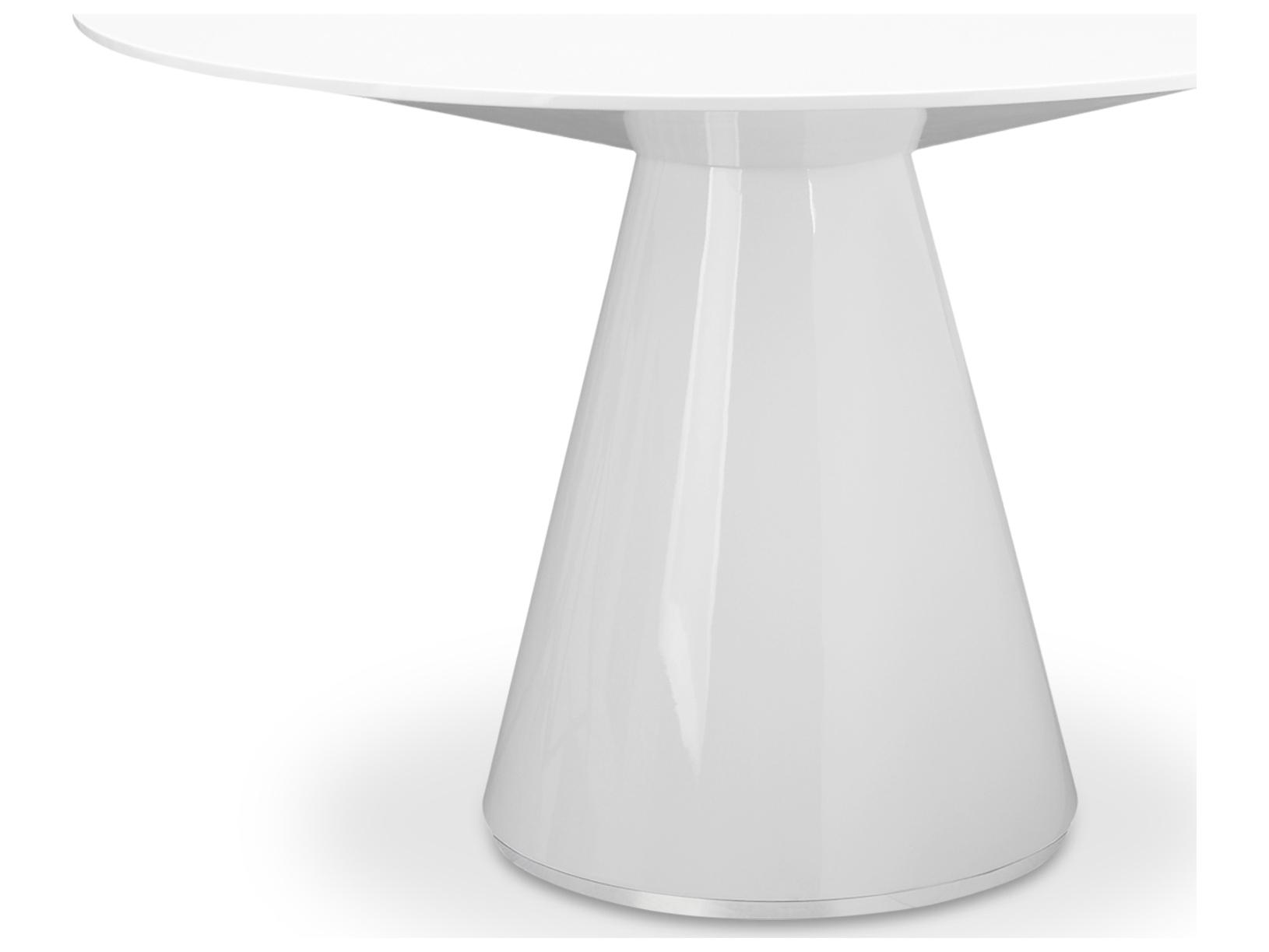 Moe's Home Otago Round 47in Dining Table White