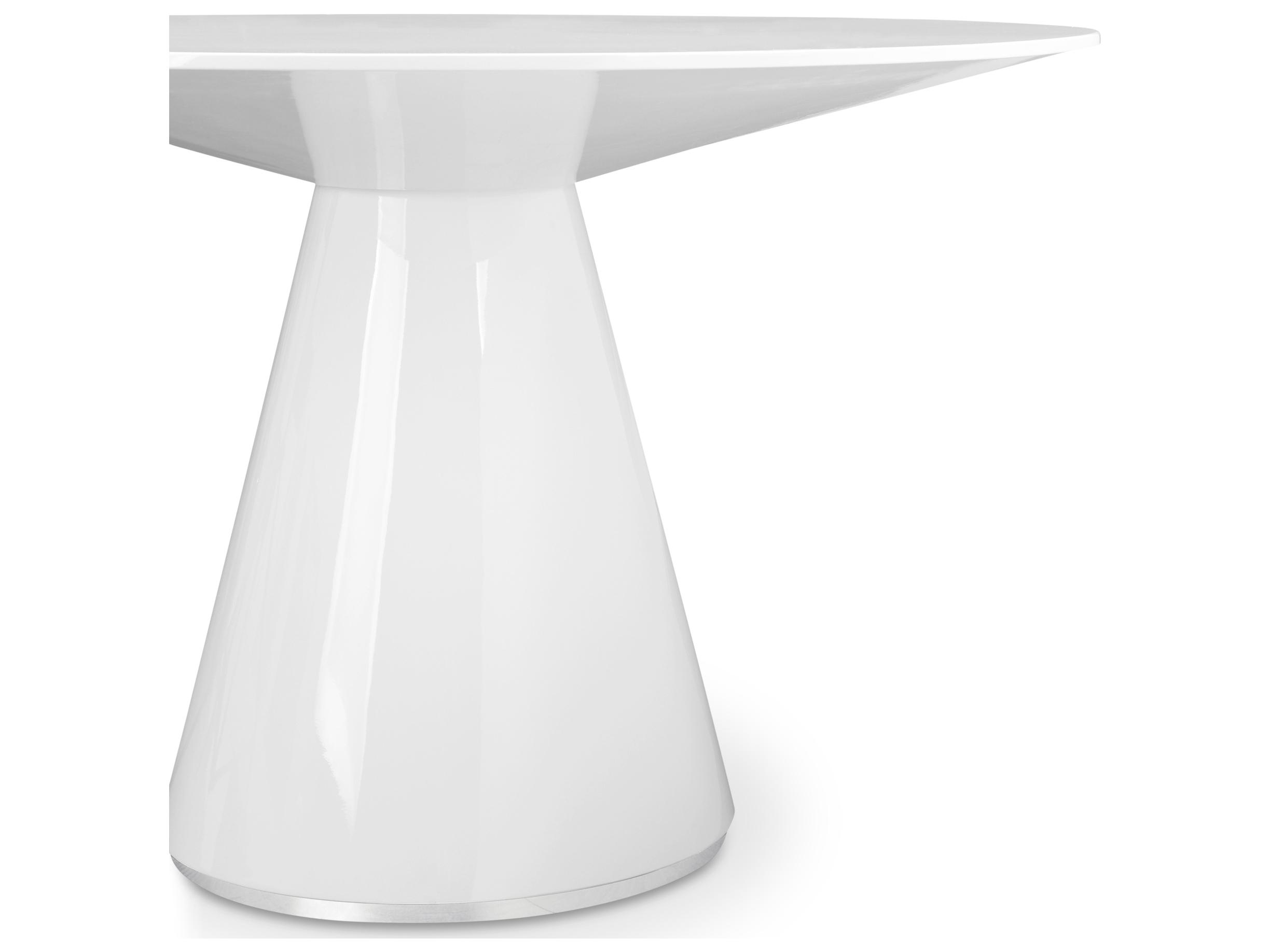 Moe's Home Otago Round 47in Dining Table White
