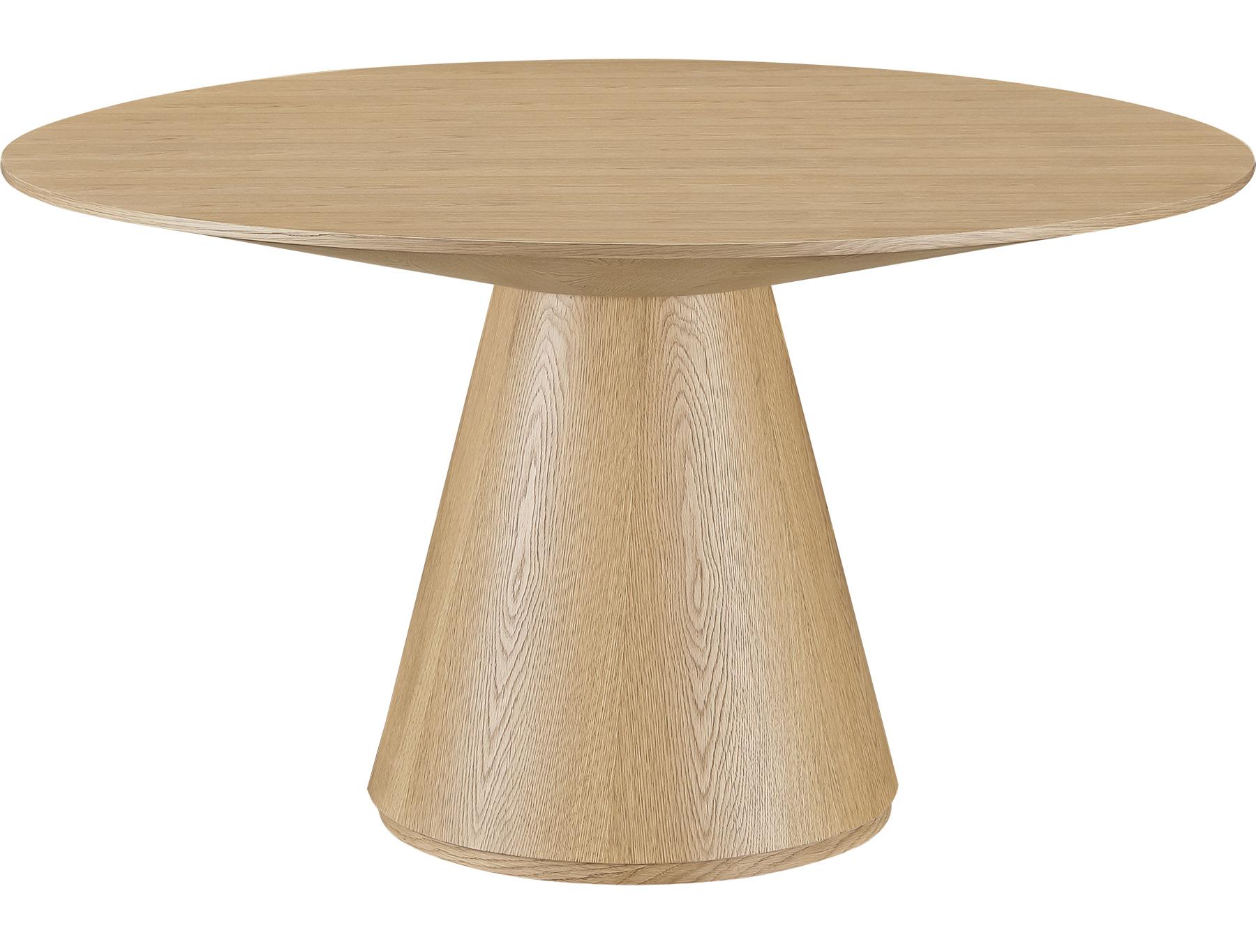 Moe's Home Otago Round Dining Table Natural Oak