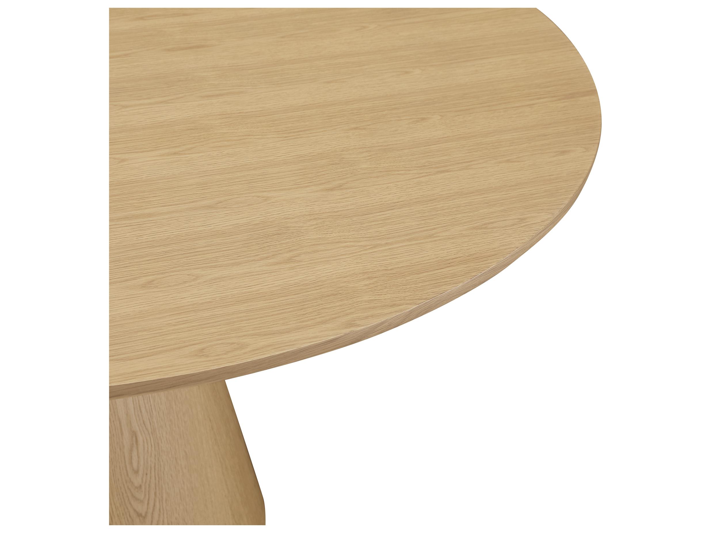 Moe's Home Otago Round Dining Table Natural Oak