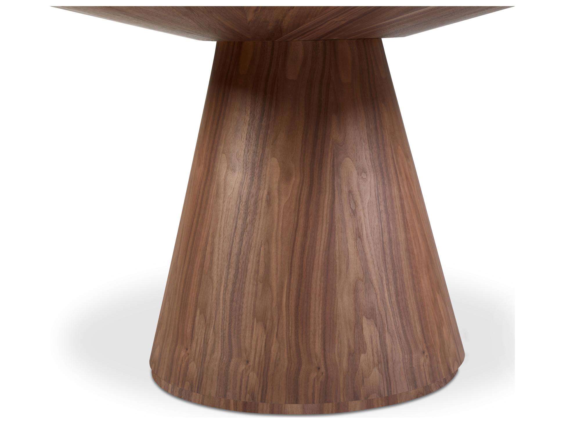 Moe's Home Otago Round 54In Dining Table Walnut Brown