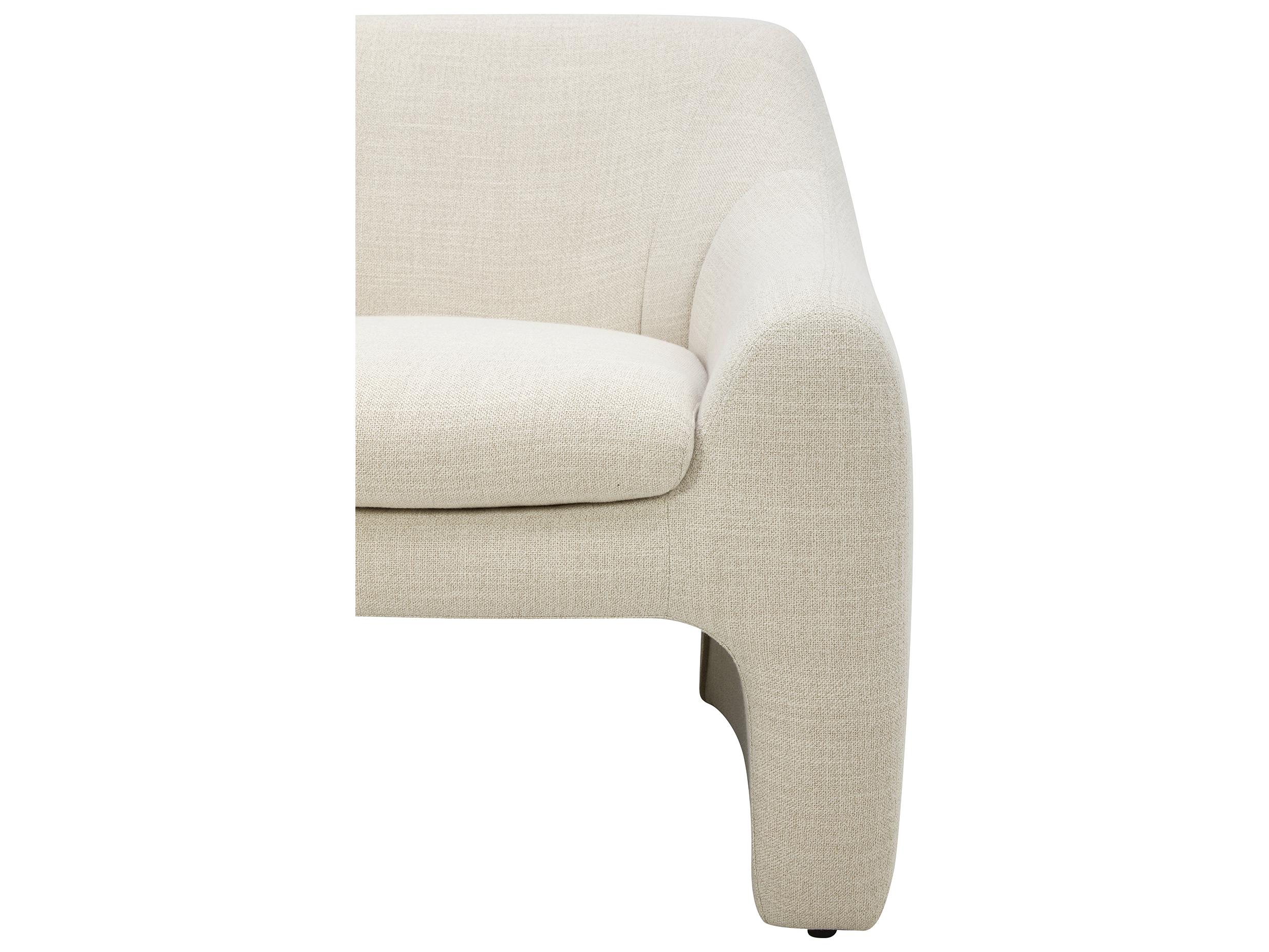 Moe's Home Kenzie White Fabric Accent Chair