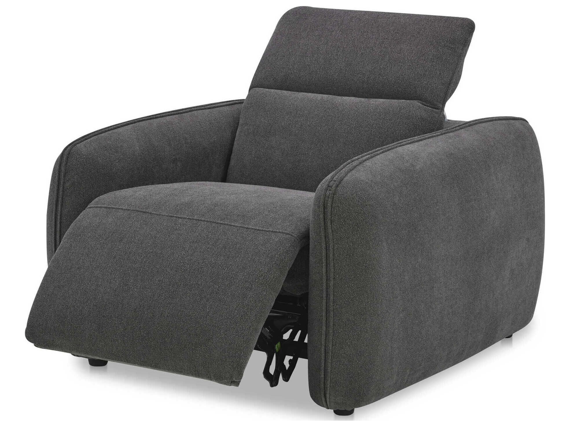 Moe's Home Eli Grey Upholstered Recliner