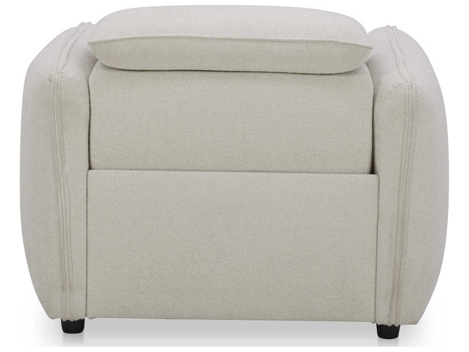 Moe's Home Eli White Upholstered Recliner