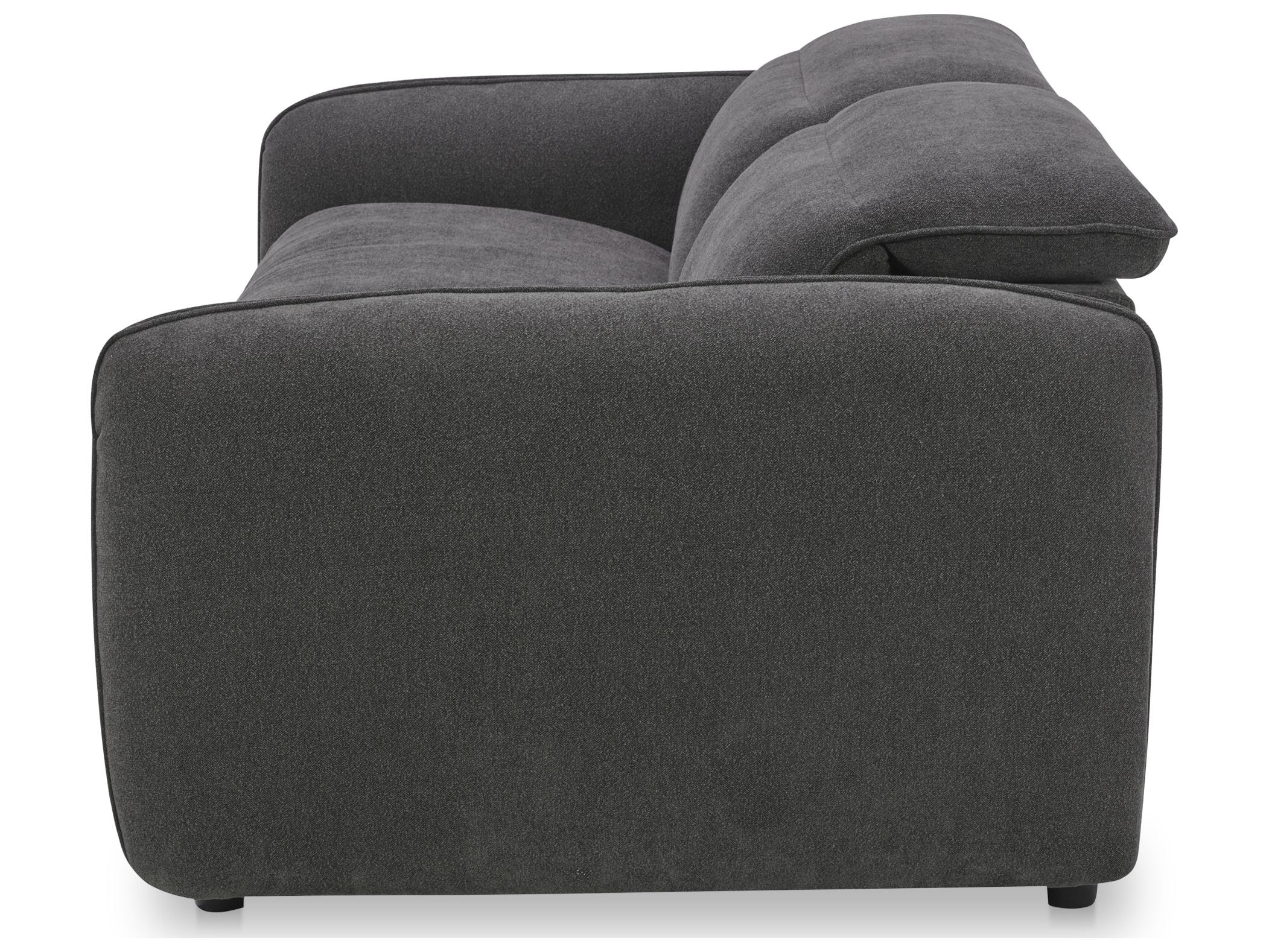 Moe's Home Eli Power Recliner Grey Upholstered Sofa