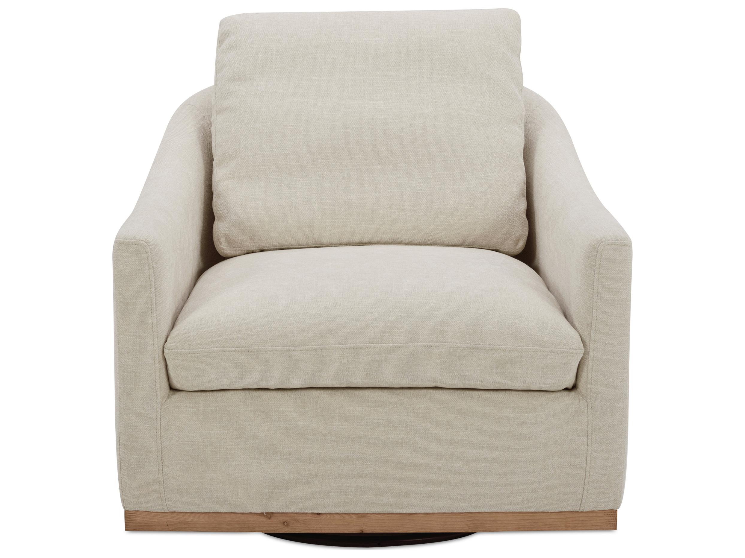 Moe's Home Linden Swivel Beige Fabric Accent Chair