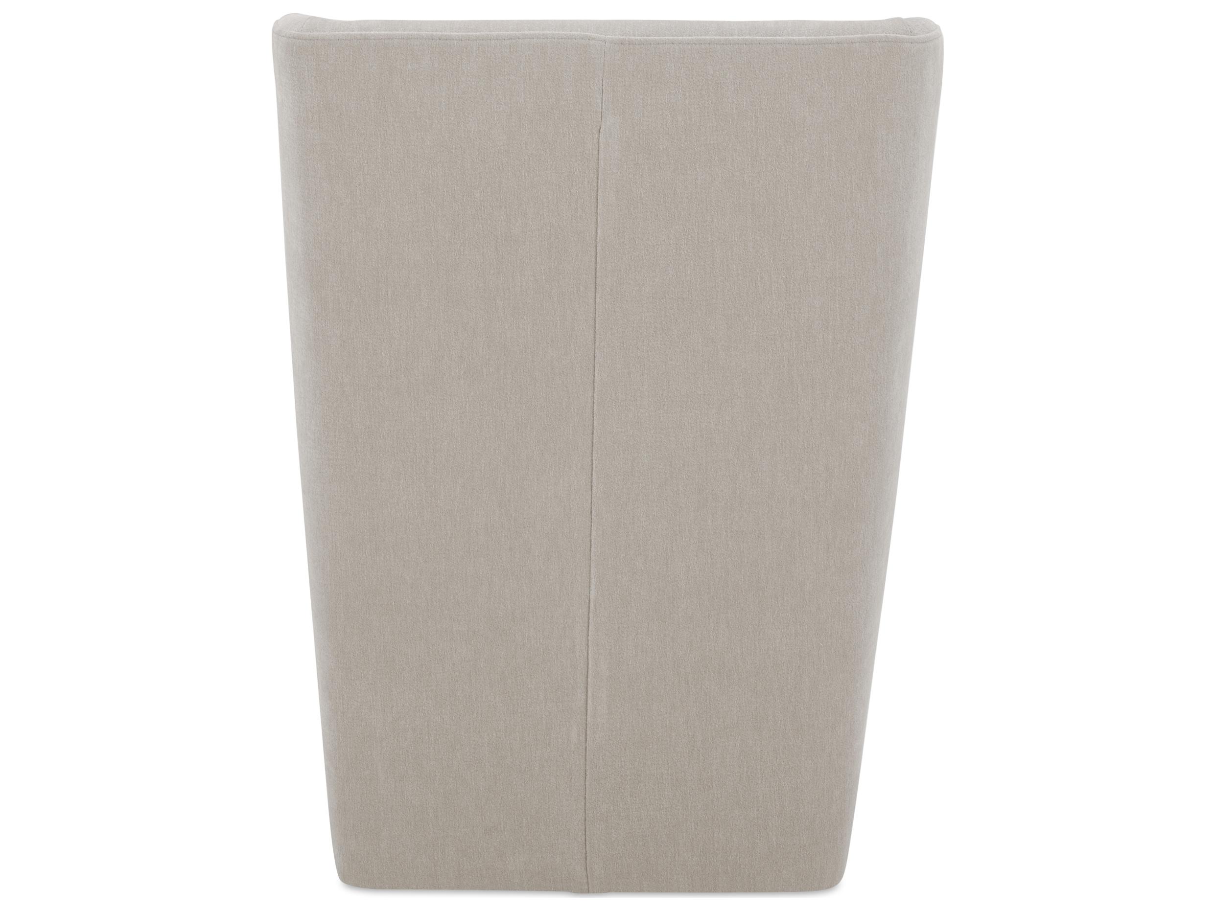 Moe's Home Cormac Rolling White Upholstered Side Dining Chair