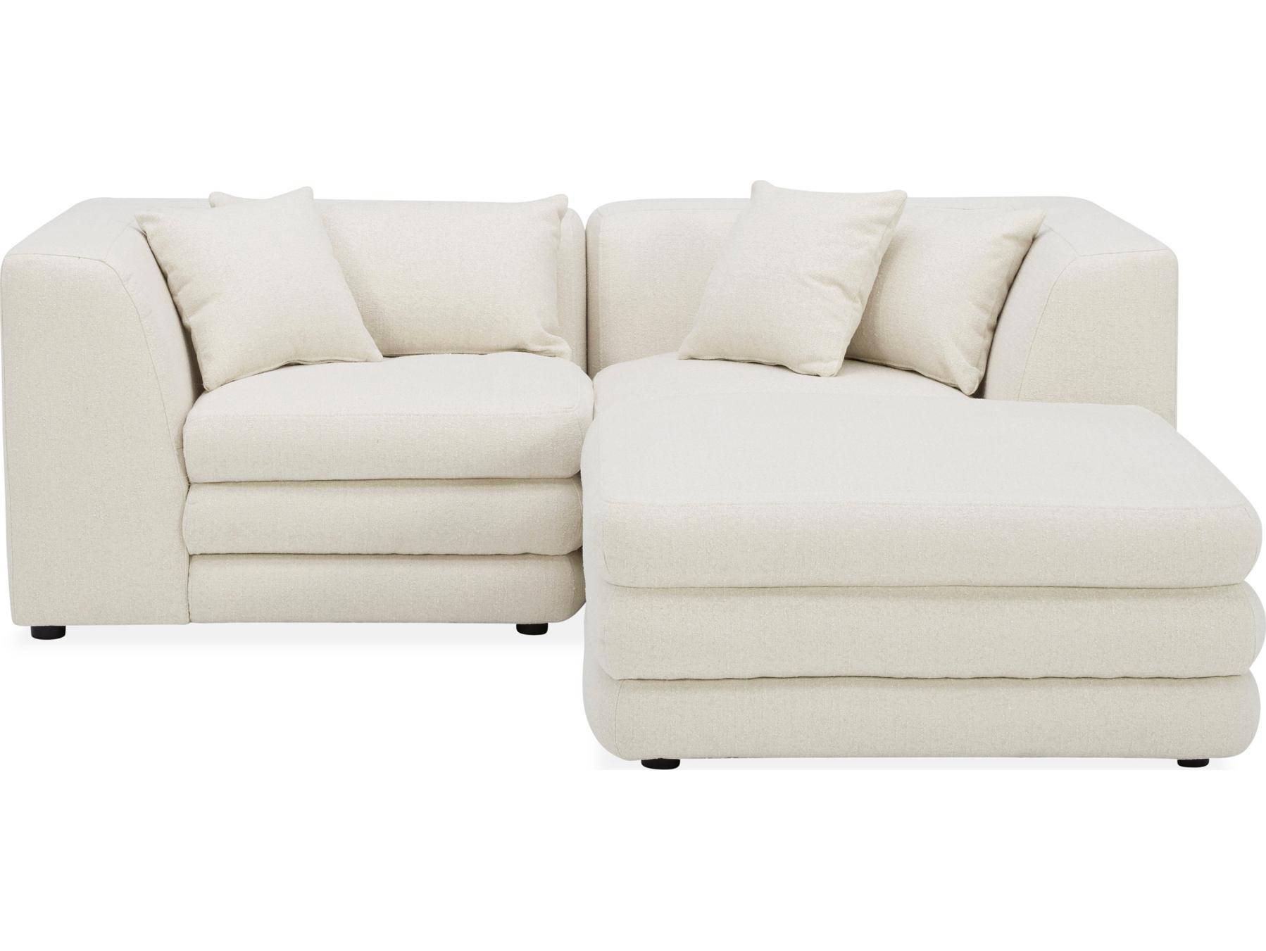 Moe's Home Lowtide Nook Modular Sectional Warm White