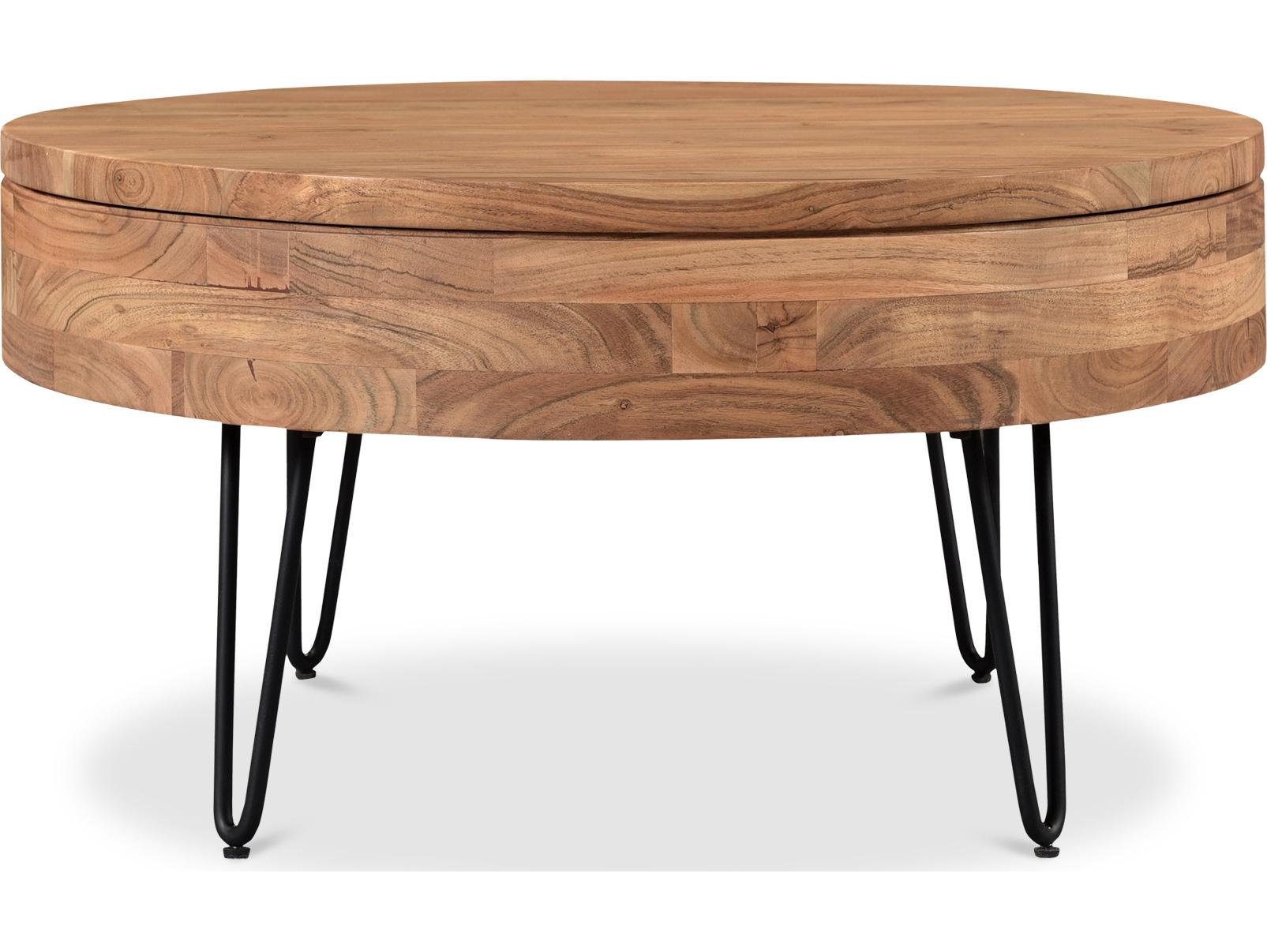 Moe's Home Round Wood Natural Coffee Table