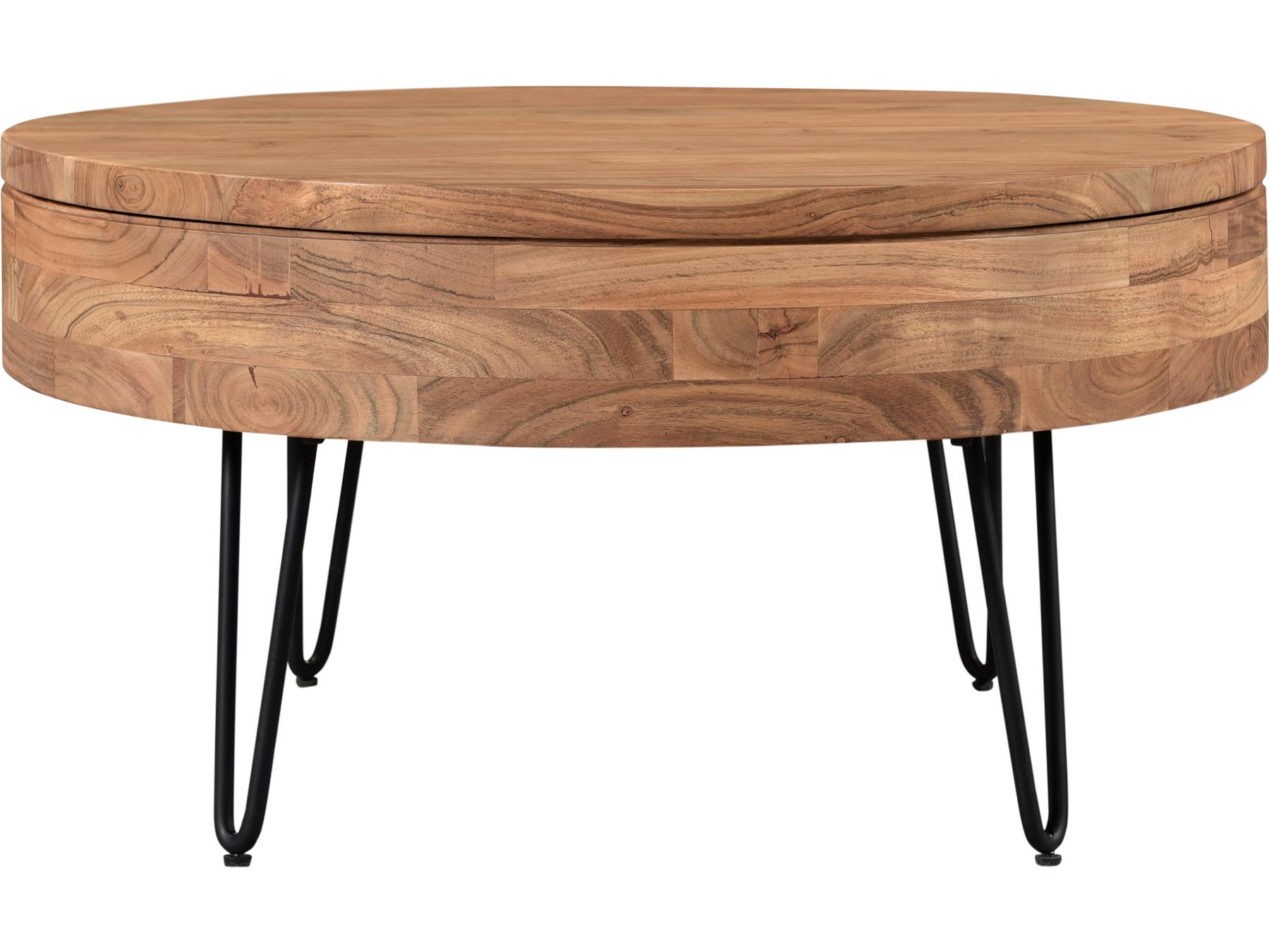 Moe's Home Round Wood Natural Coffee Table