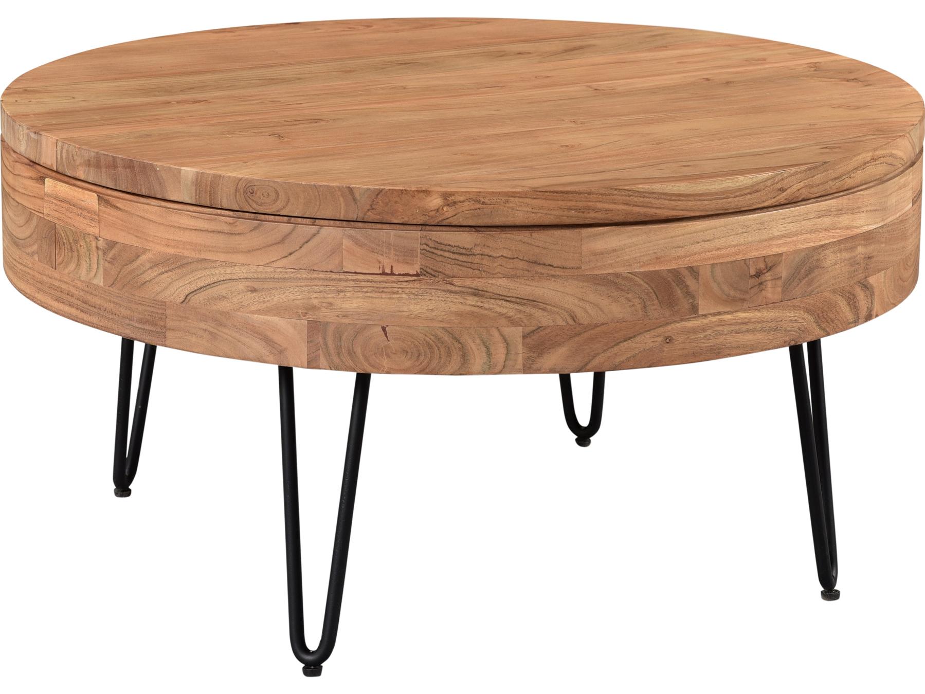 Moe's Home Round Wood Natural Coffee Table